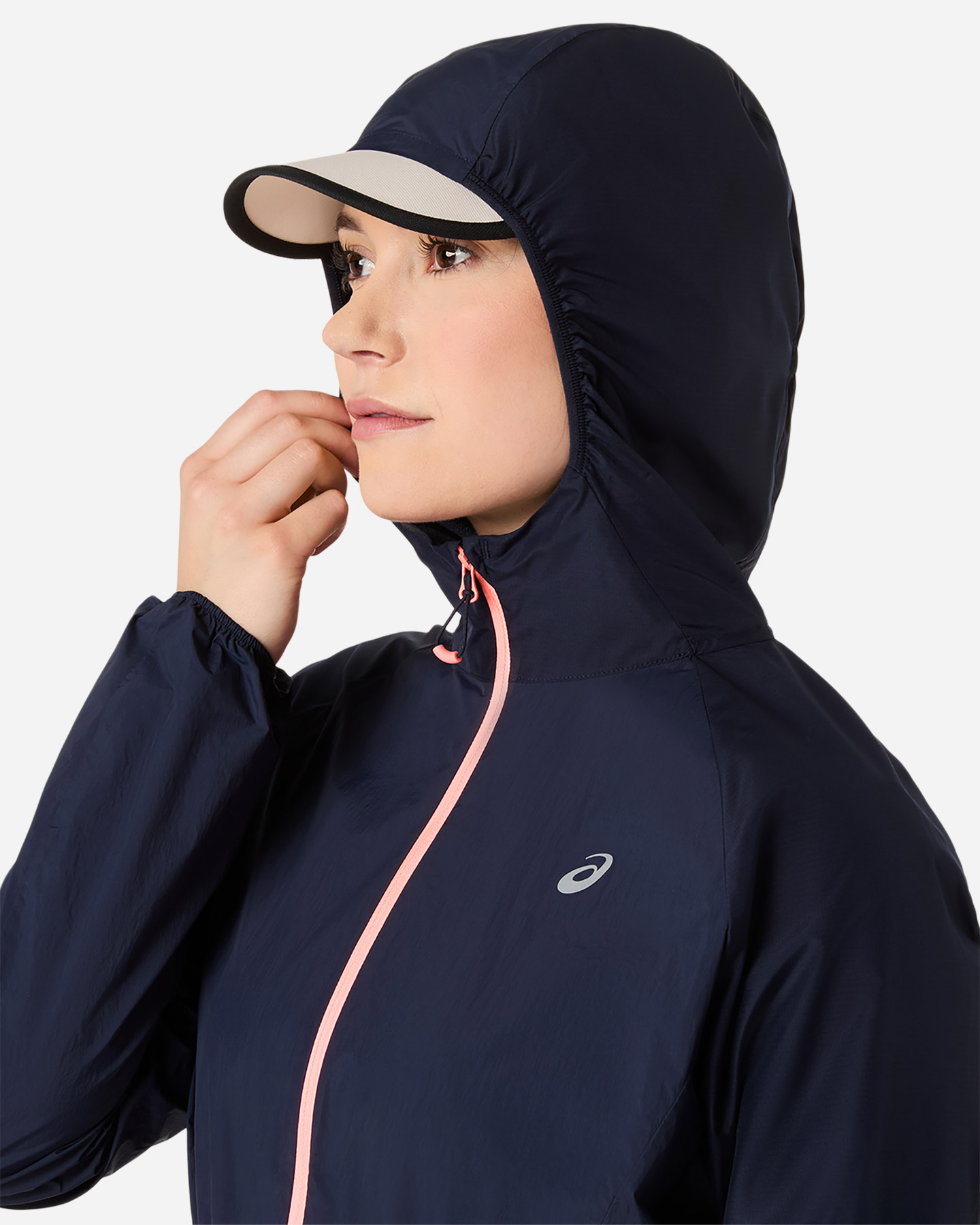 Giacca running ASICS ROAD PACKABLE W - Blu - 4 | Cisalfa Sport