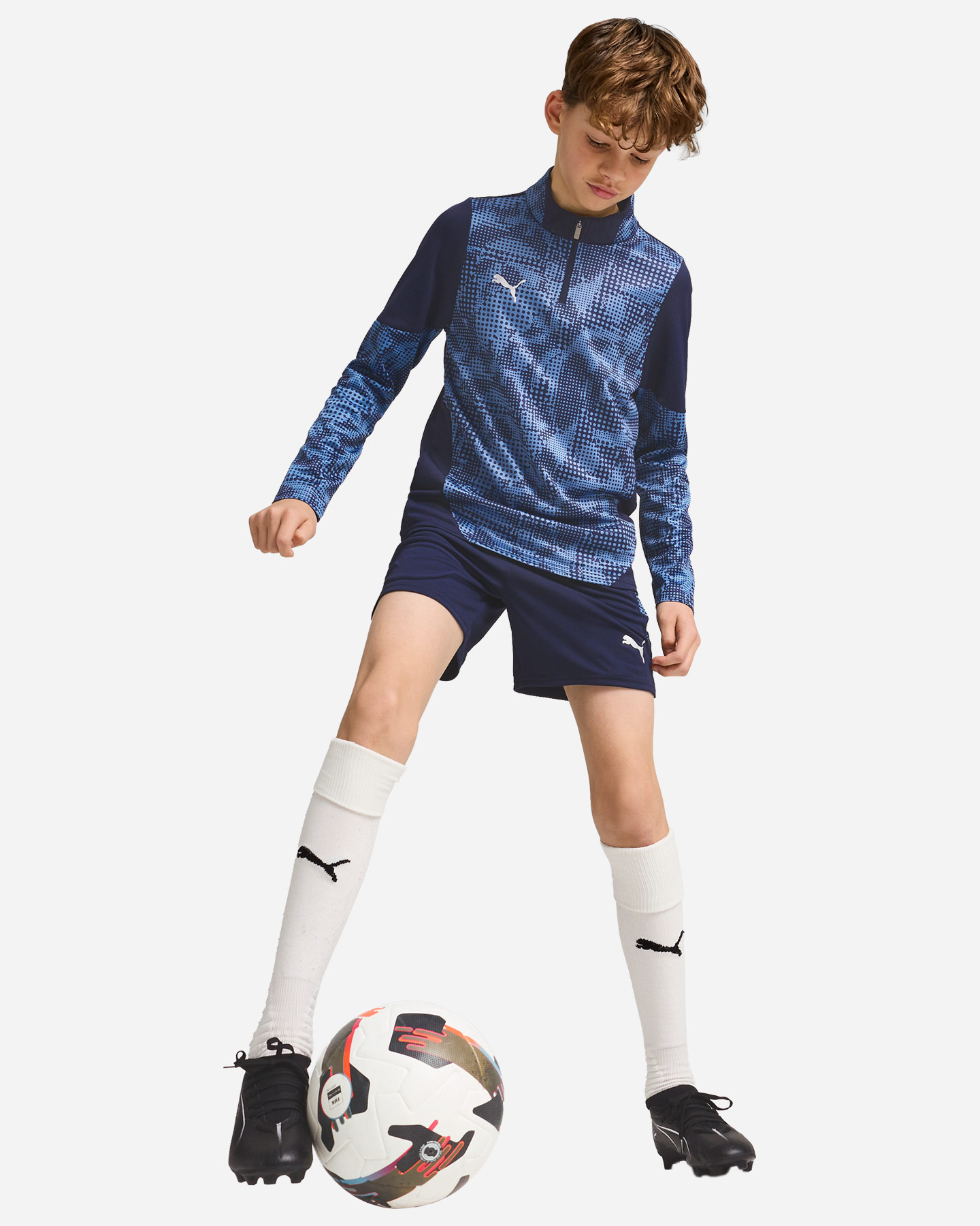 Abbigliamento calcio PUMA TEAMCUP JR - Blu Navy - 4 | Cisalfa Sport