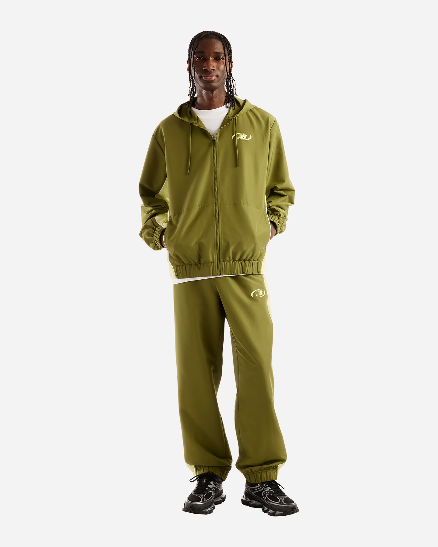 Pantalone training NEW BALANCE TRACKSIDE M - Verde - 2 | Cisalfa Sport