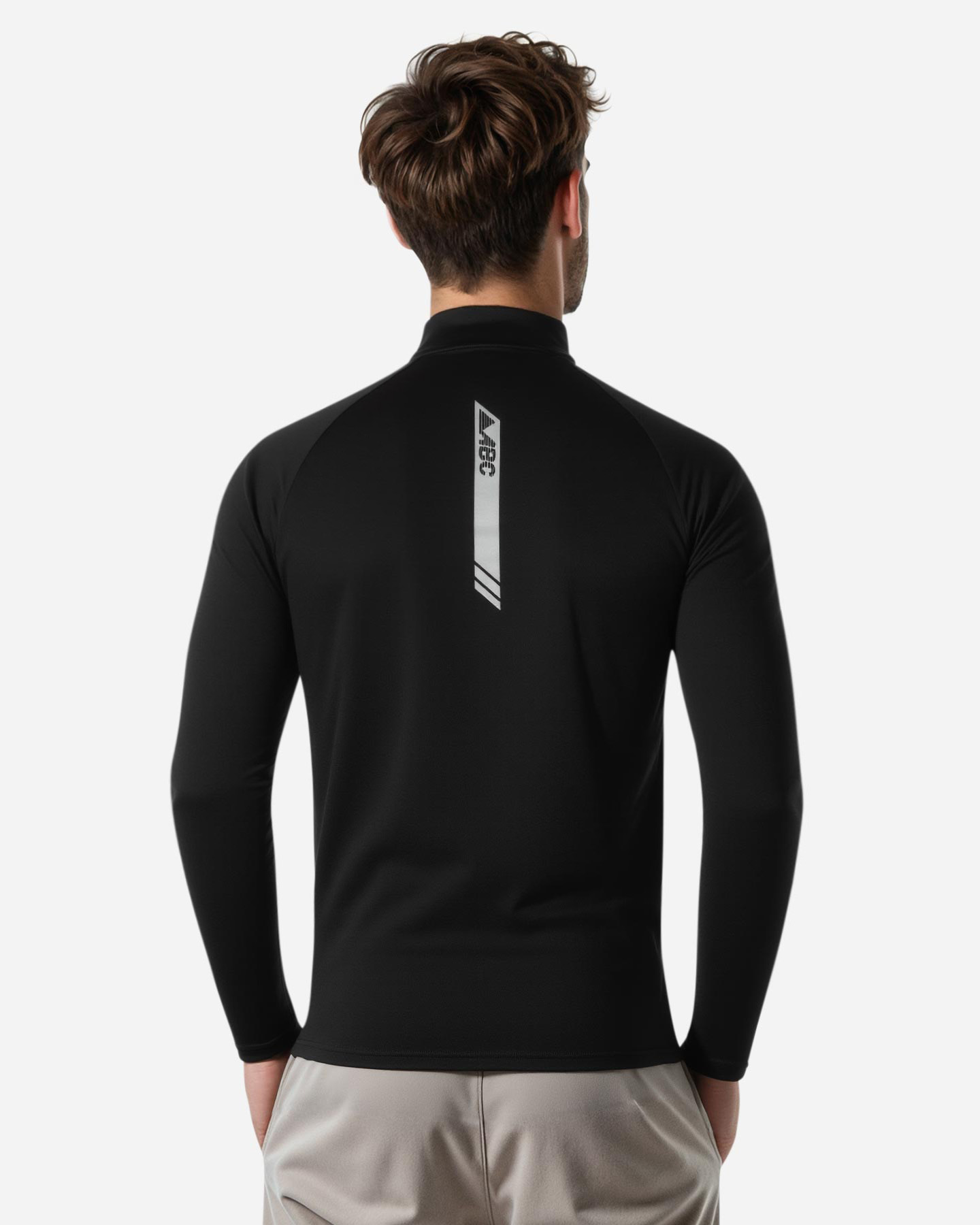 Maglia running ABC EESENTIAL M - Nero - 4 | Cisalfa Sport
