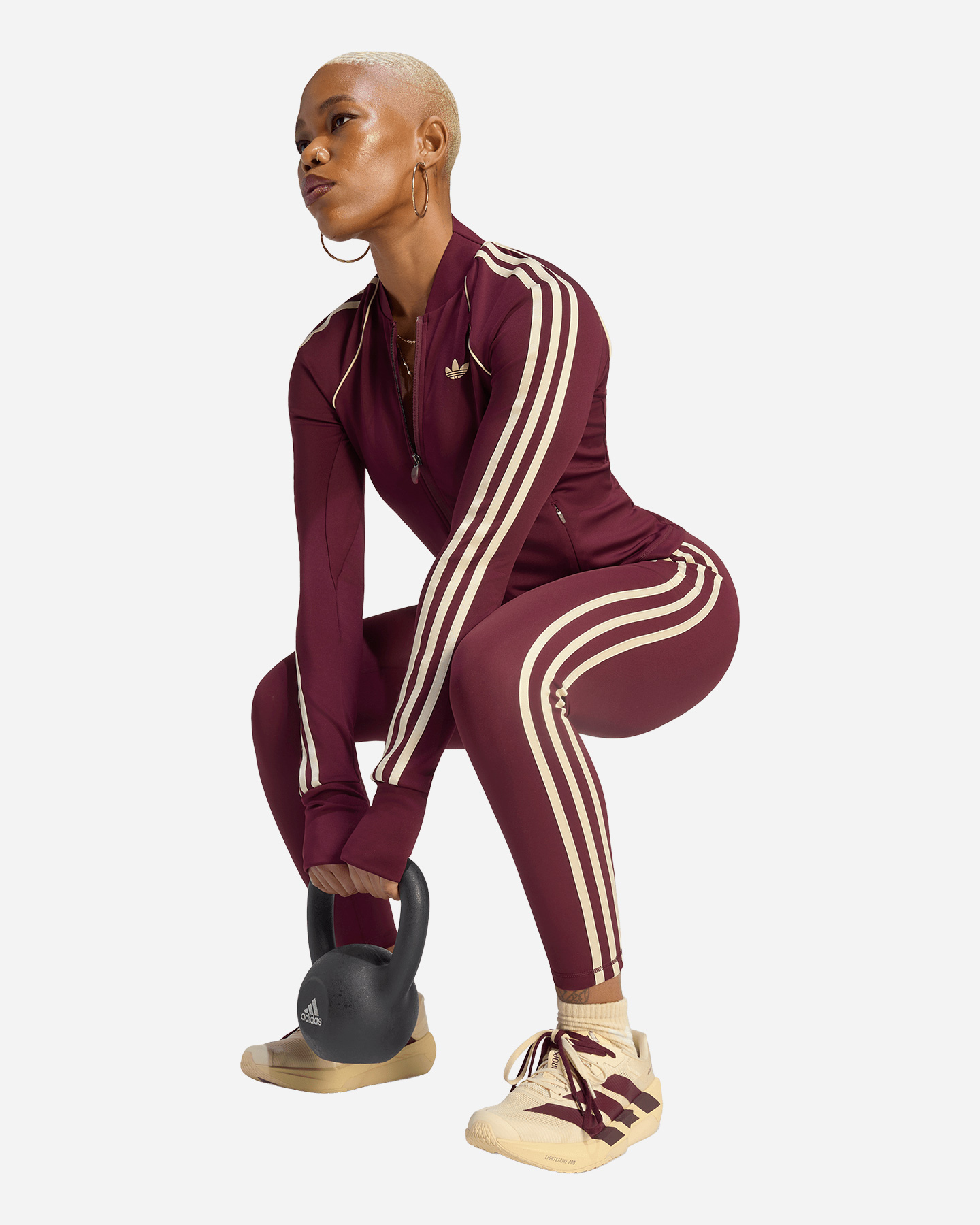 Felpa training ADIDAS ORIGINALS W - Marrone - 3 | Cisalfa Sport