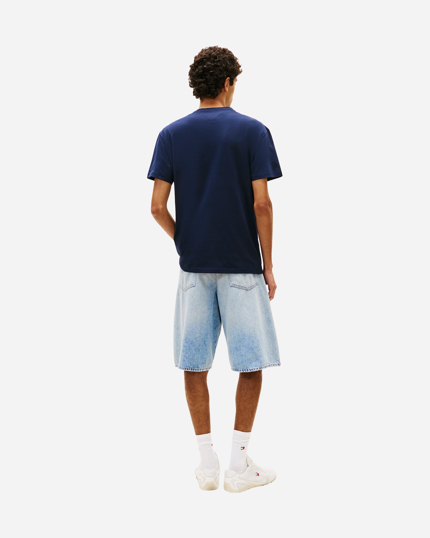 T-shirt TOMMY HILFIGER LINEAR LOGO M - Blu Navy - 3 | Cisalfa Sport