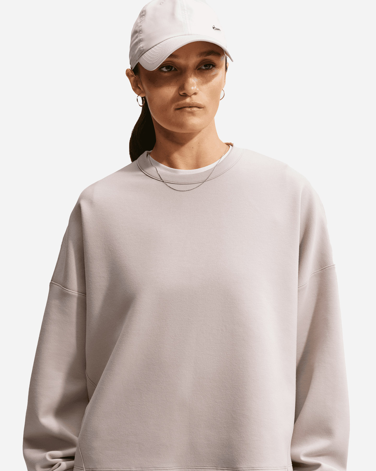 Felpa NIKE SOFT 24/7 W - Beige - 5 | Cisalfa Sport
