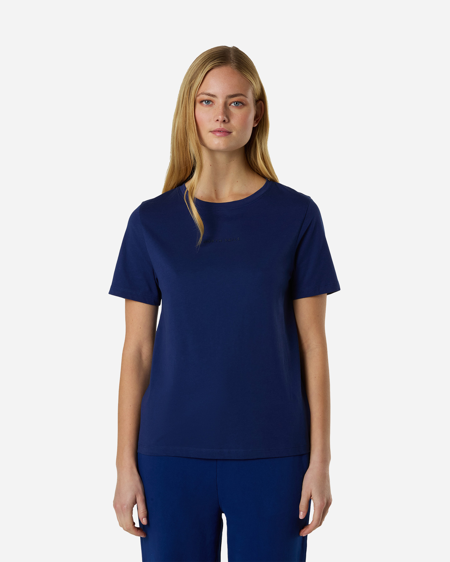 T-shirt NORTH SAILS LINEAR LOGO W - Blu - 1 | Cisalfa Sport