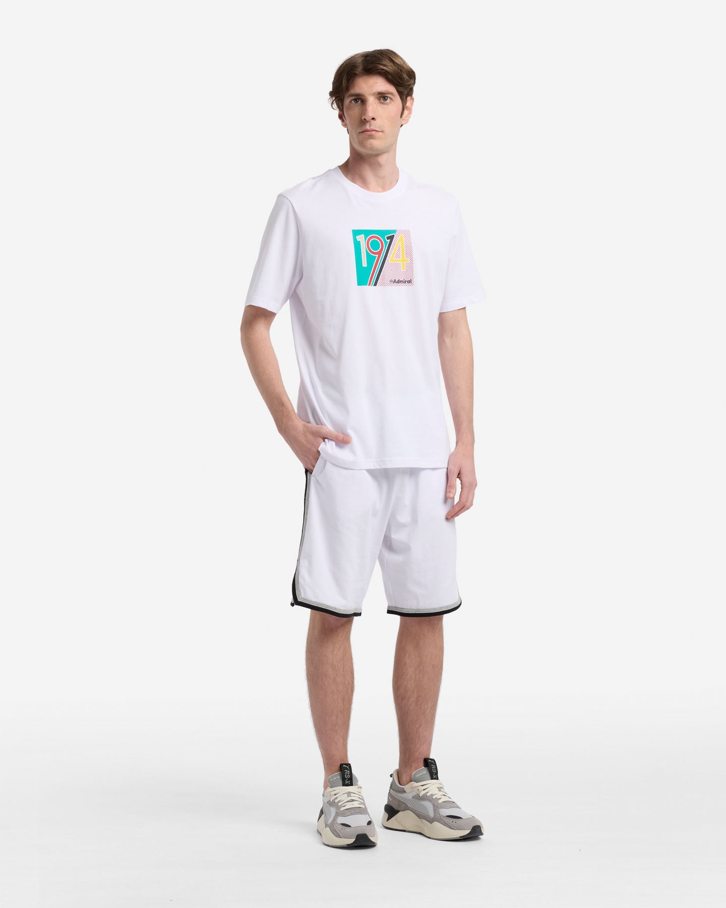 T-shirt ADMIRAL ESSENTIAL COLLEGE M - Bianco - 2 | Cisalfa Sport