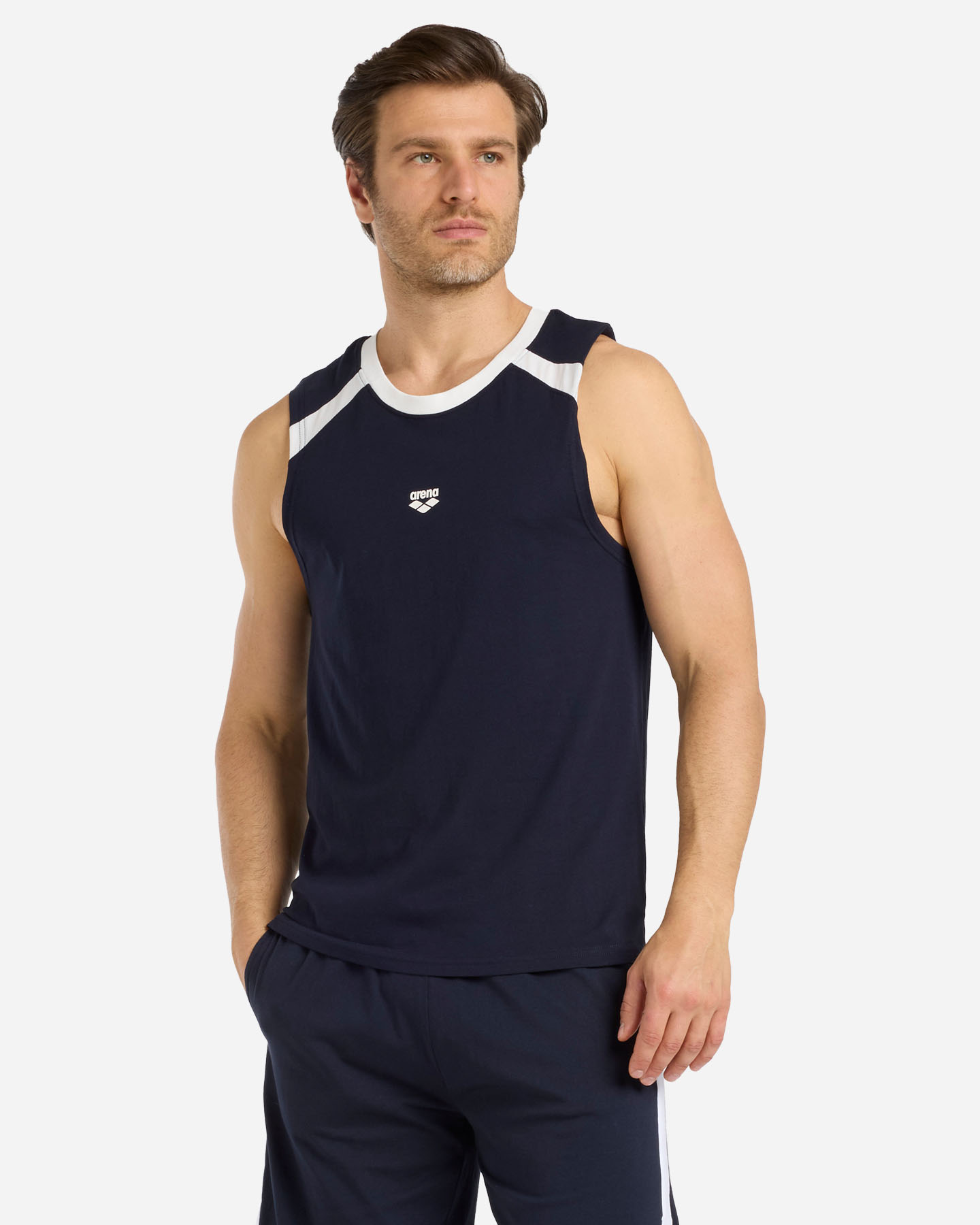 Canotta ARENA ATHLETIC PROGRESS M - Blu Navy - 1 | Cisalfa Sport