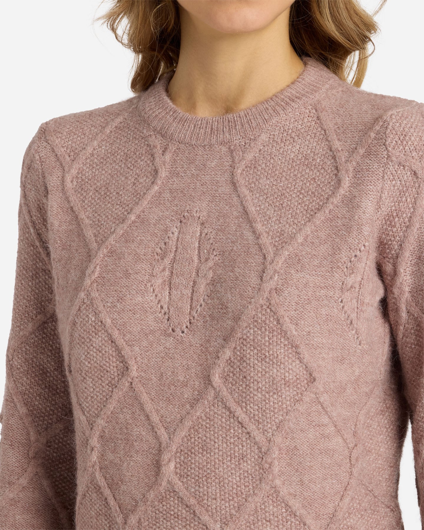 Maglione DACK'S INTRECCIO LOSANGA W - Rosa - 5 | Cisalfa Sport