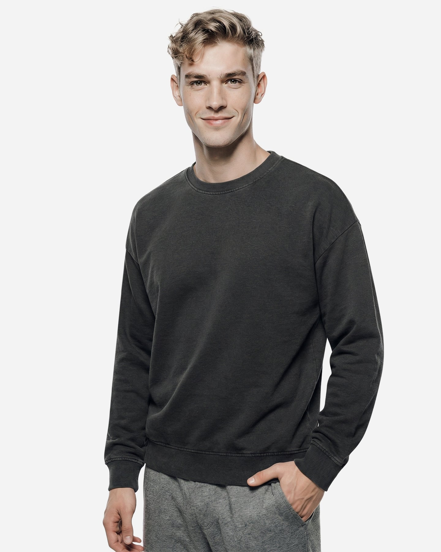 Felpa ABC BASIC ATHLETIC M - Nero - 2 | Cisalfa Sport
