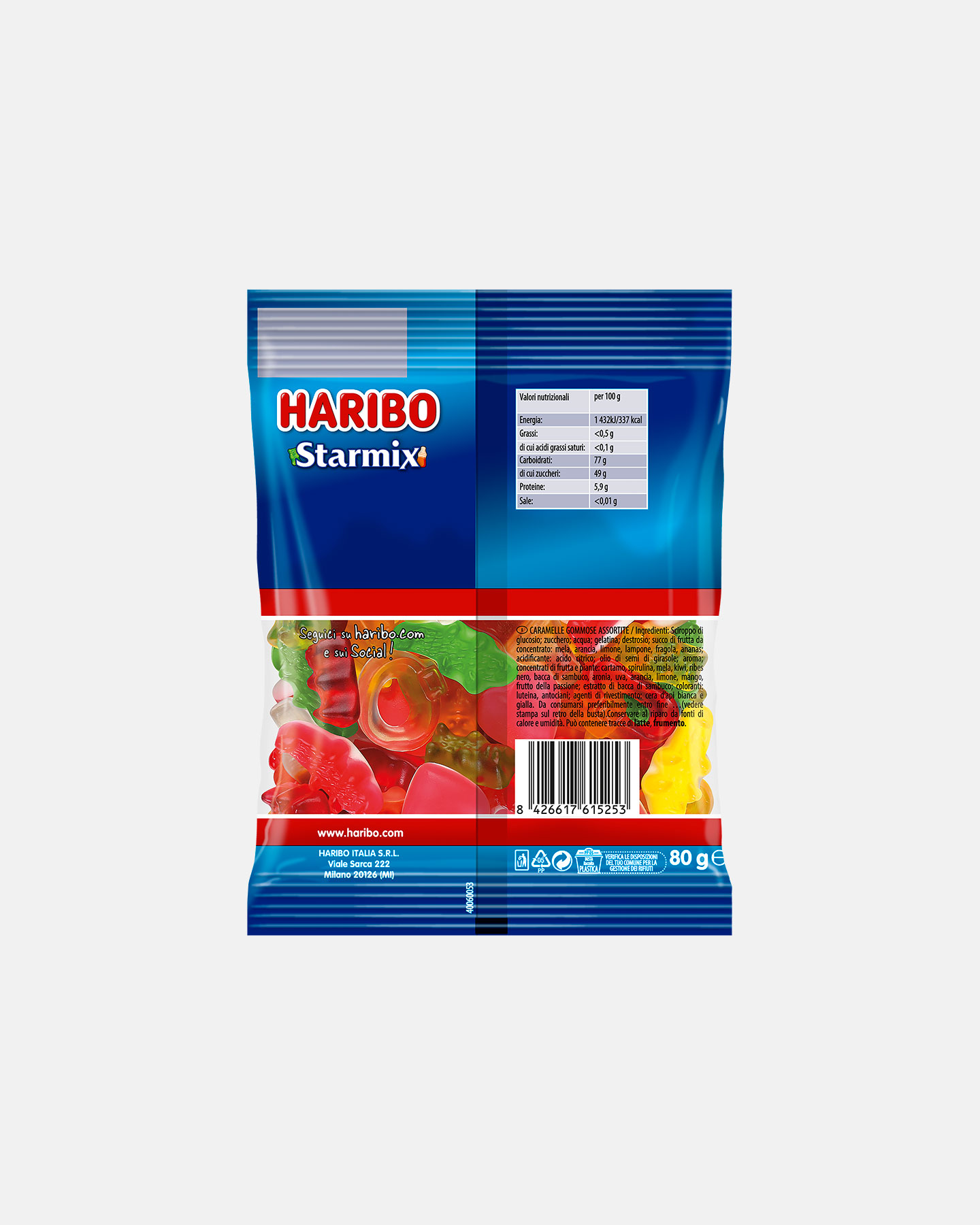 Caramelle HARIBO STARMIX 80 G  - Color mix - 1 | Cisalfa Sport