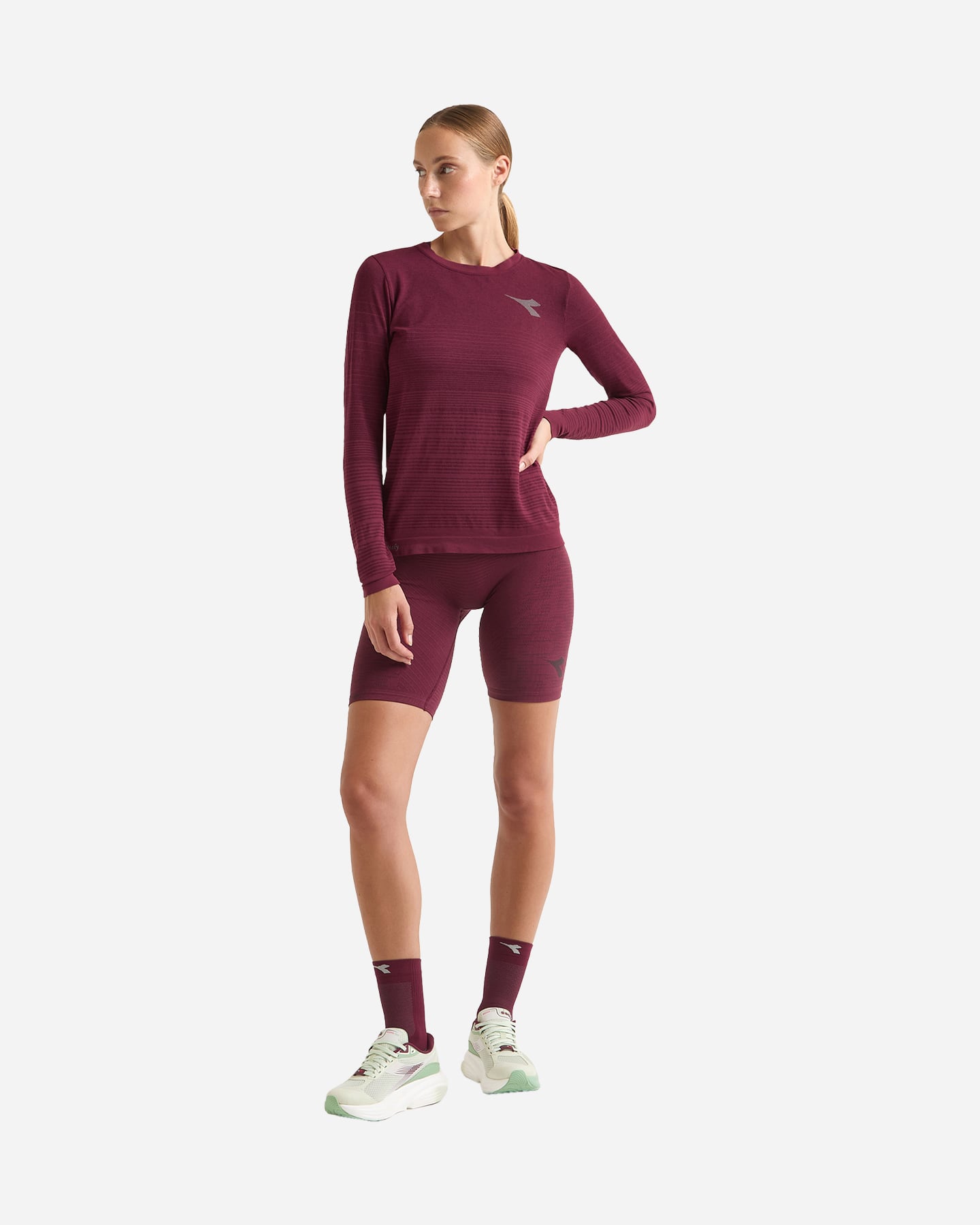 Short running DIADORA STRATOUNO W - Rosso - 3 | Cisalfa Sport