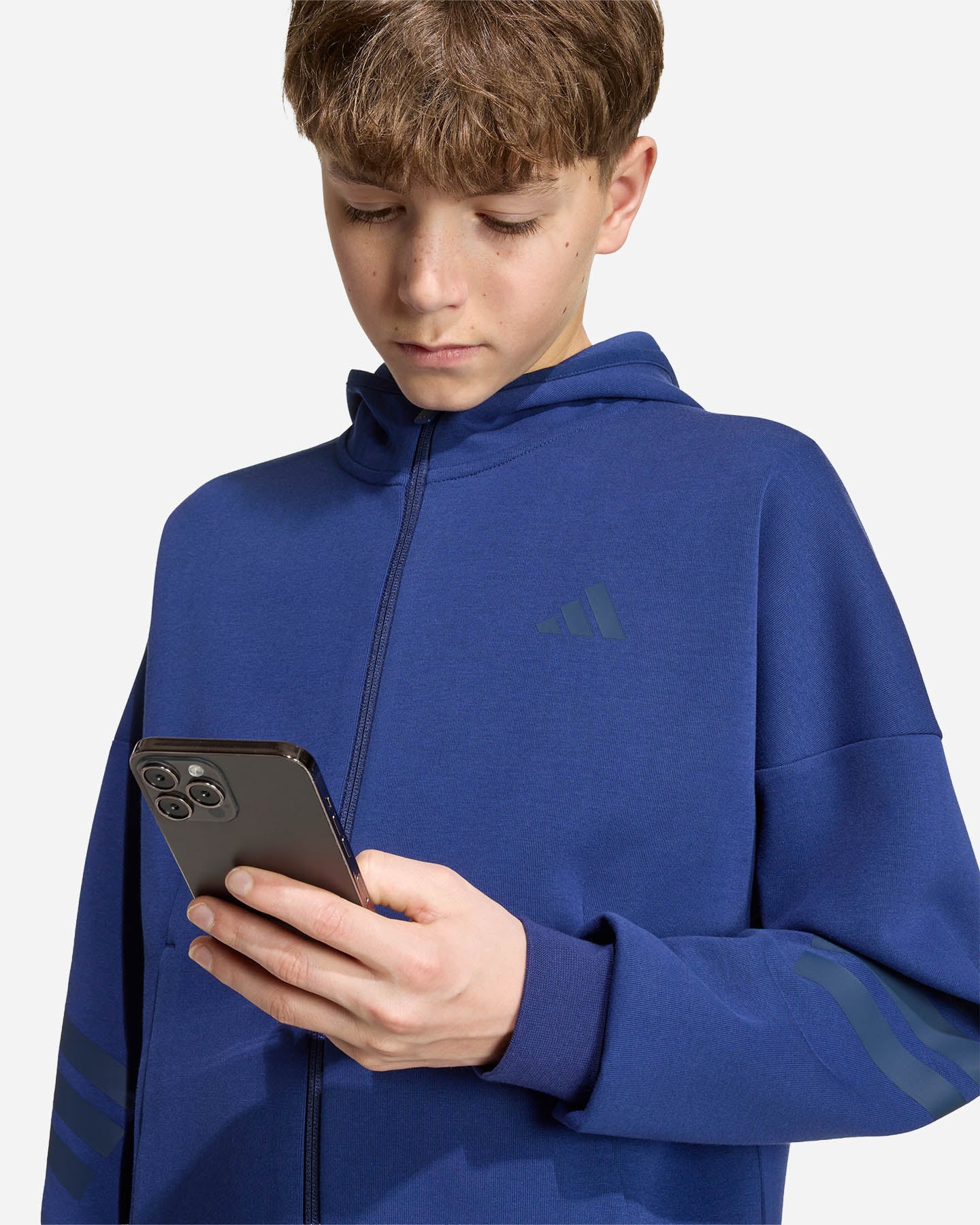 Felpa ADIDAS FUTURE ICONS JR - Blu - 4 | Cisalfa Sport