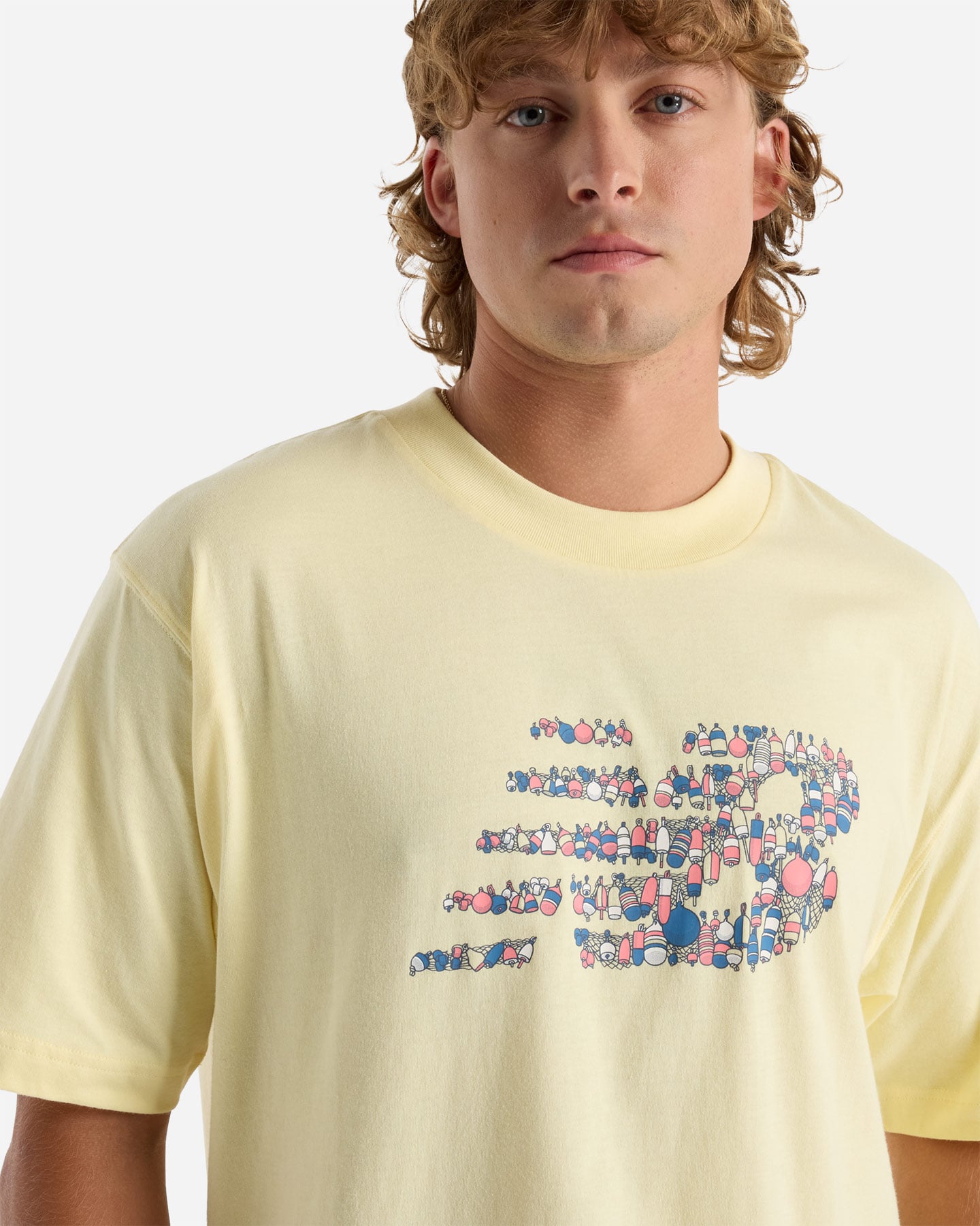 T-shirt NEW BALANCE NAUTICAL GRAFPHIC M - Giallo - 3 | Cisalfa Sport