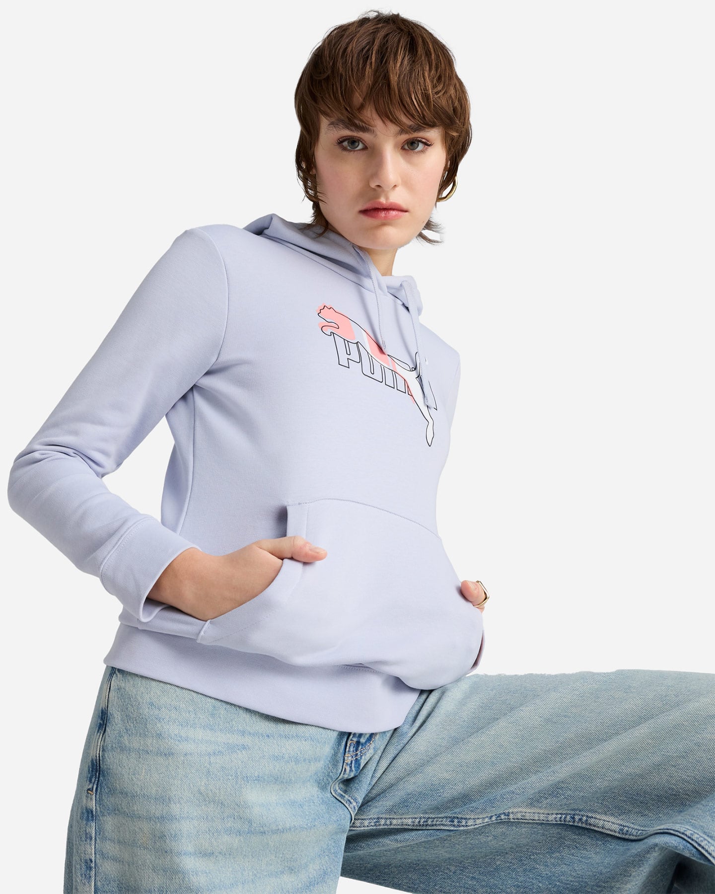 Felpa PUMA LOGO LAB W - Lilla - 4 | Cisalfa Sport