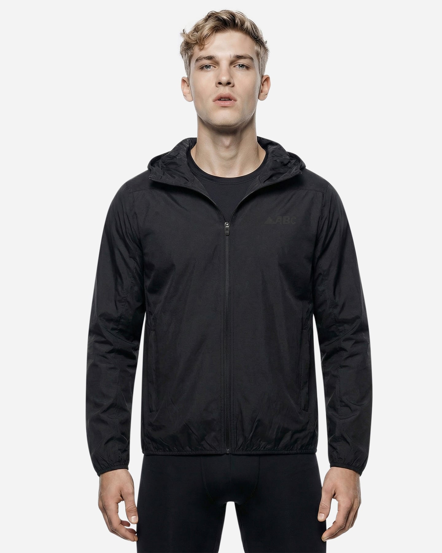 Giacca running ABC TRAIL M - Nero - 2 | Cisalfa Sport
