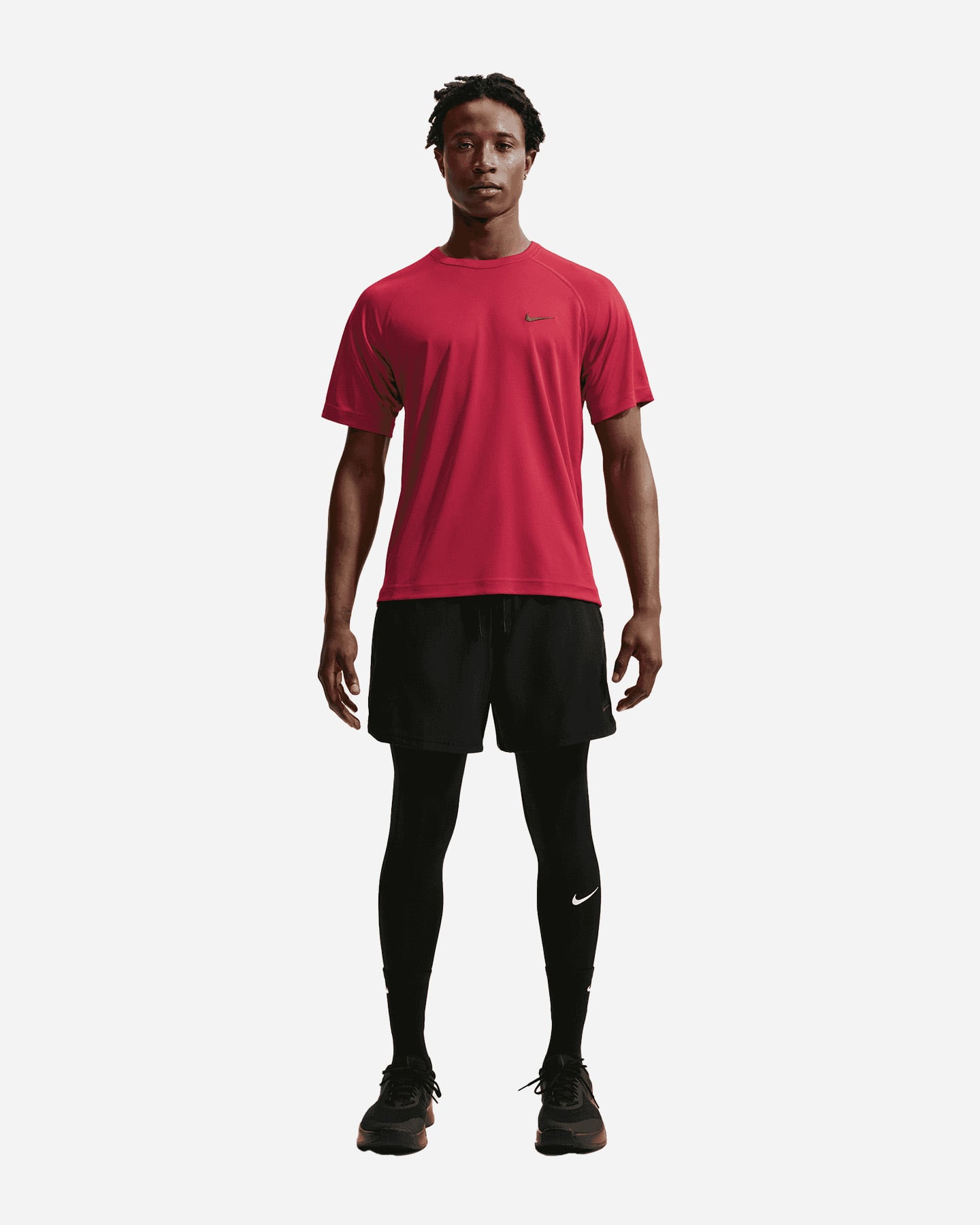T-shirt training NIKE DRI FIT HYVERSE SMALL LOGO M - Rosso - 1 | Cisalfa Sport