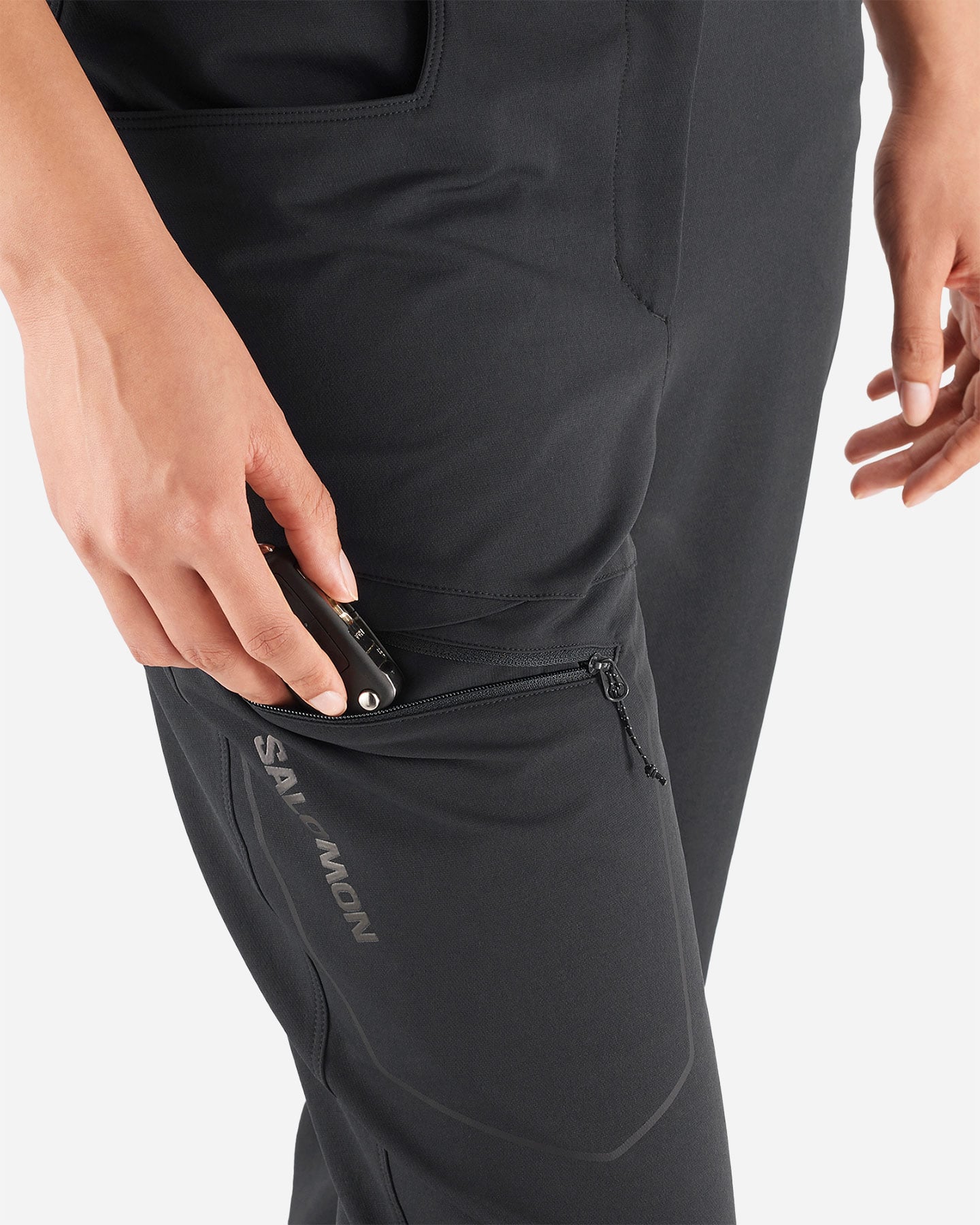 Pantalone outdoor SALOMON WAYFARER WARM W - Nero - 5 | Cisalfa Sport