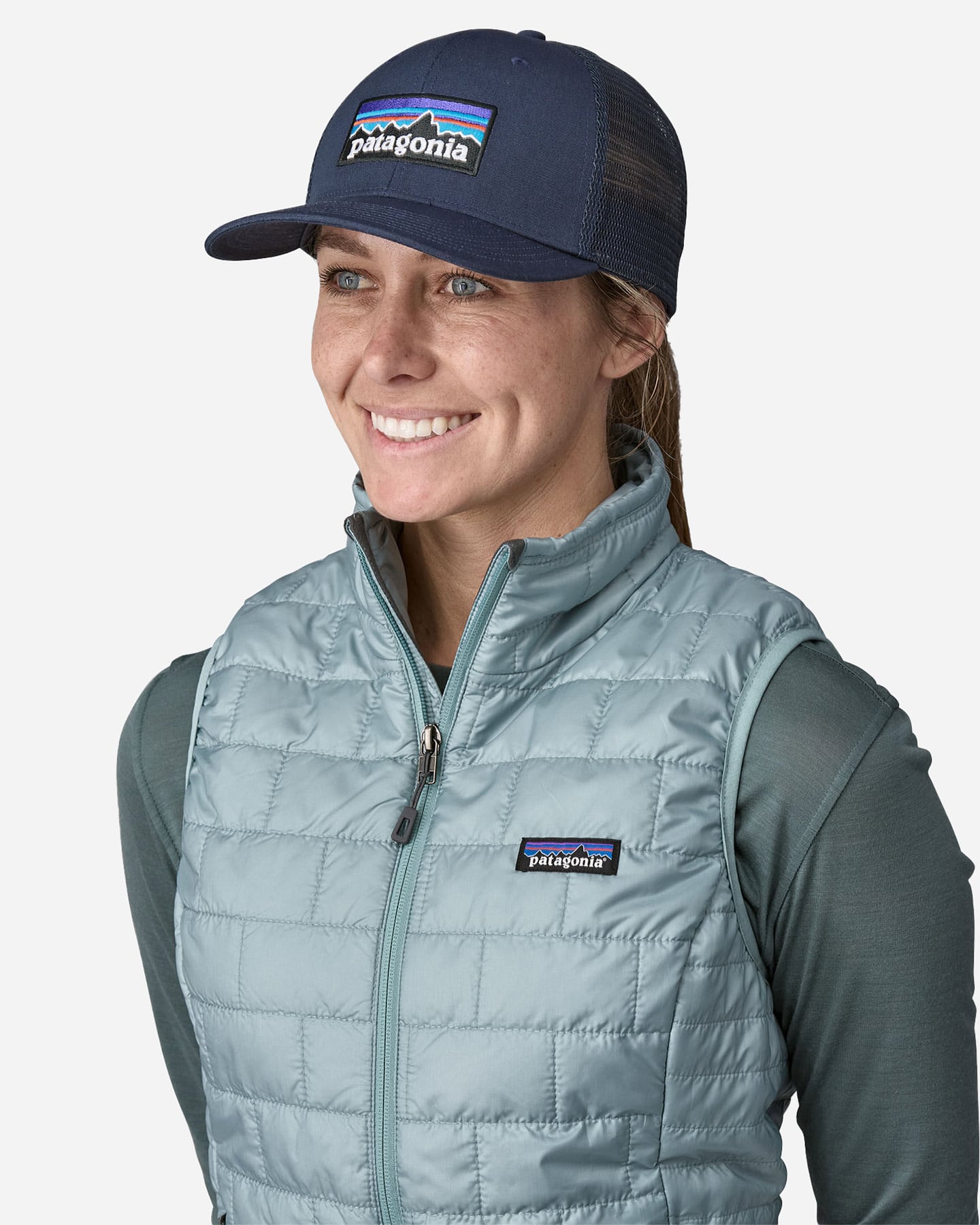 Cappellino PATAGONIA P-6 LOGO  - Blu - 1 | Cisalfa Sport