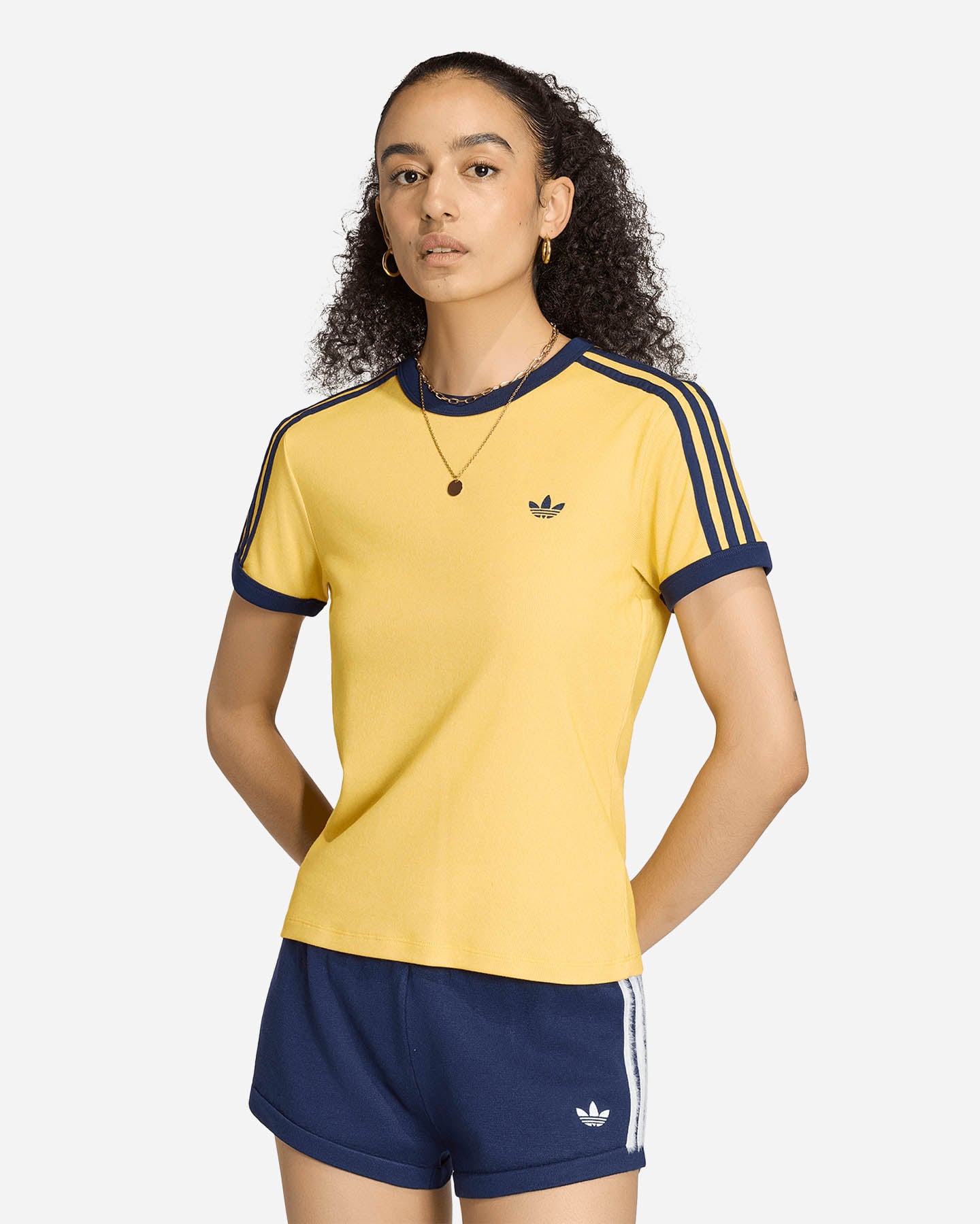 T-shirt ADIDAS 3STRIPES CALI W - Azzurro - 1 | Cisalfa Sport
