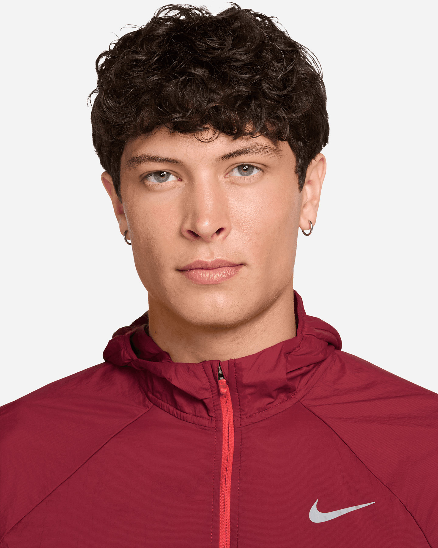 Giacca running NIKE STRIDE M - Rosso - 2 | Cisalfa Sport