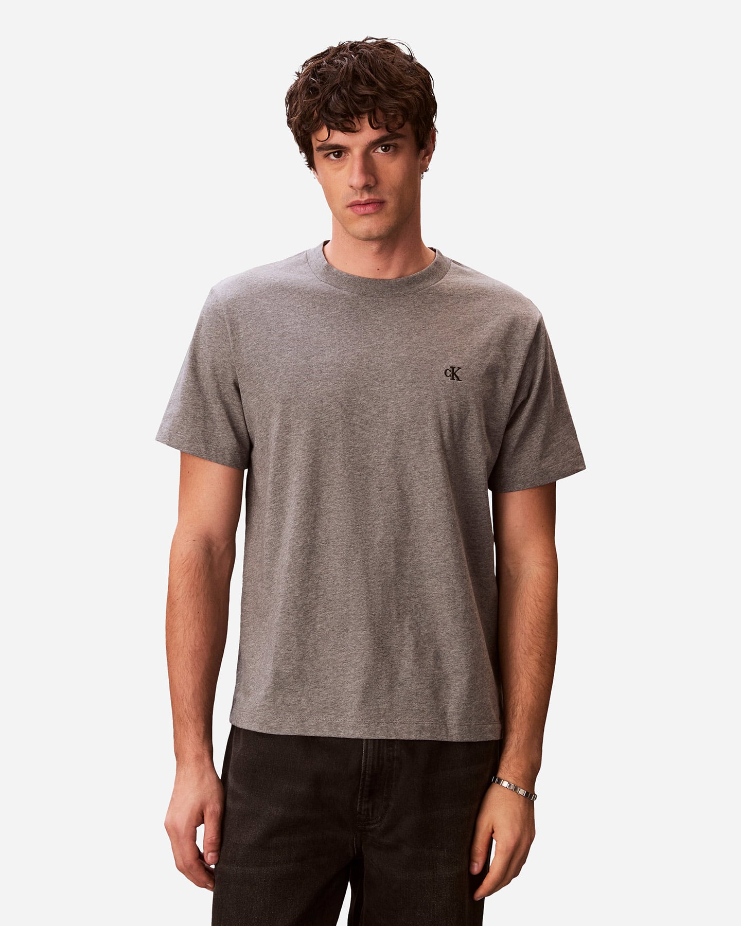 T-shirt CALVIN KLEIN JEANS EASY MONOGRAM M - Grigio - 1 | Cisalfa Sport