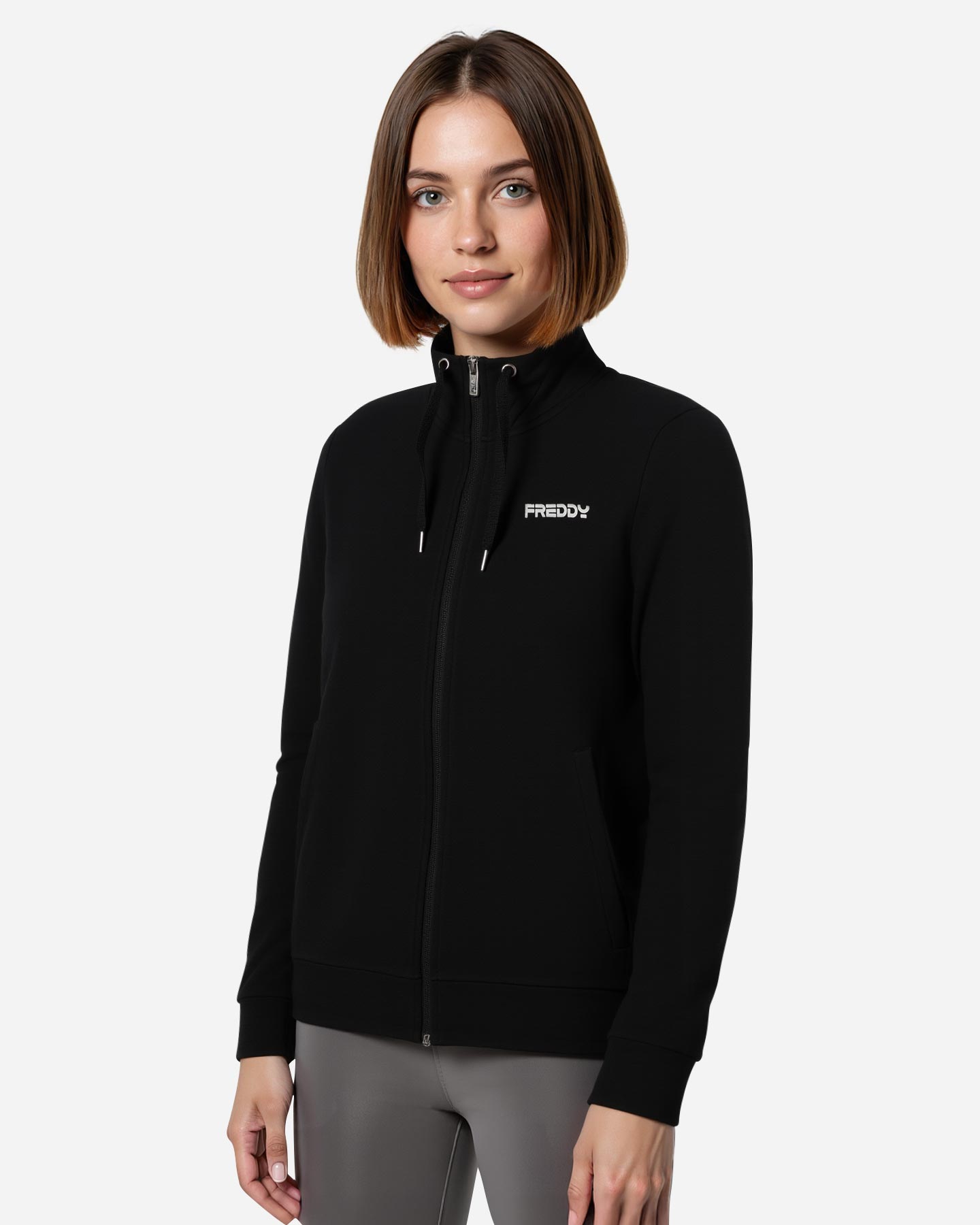 Felpa FREDDY SMALL LOGO OLOGRAFICO W - Nero - 3 | Cisalfa Sport