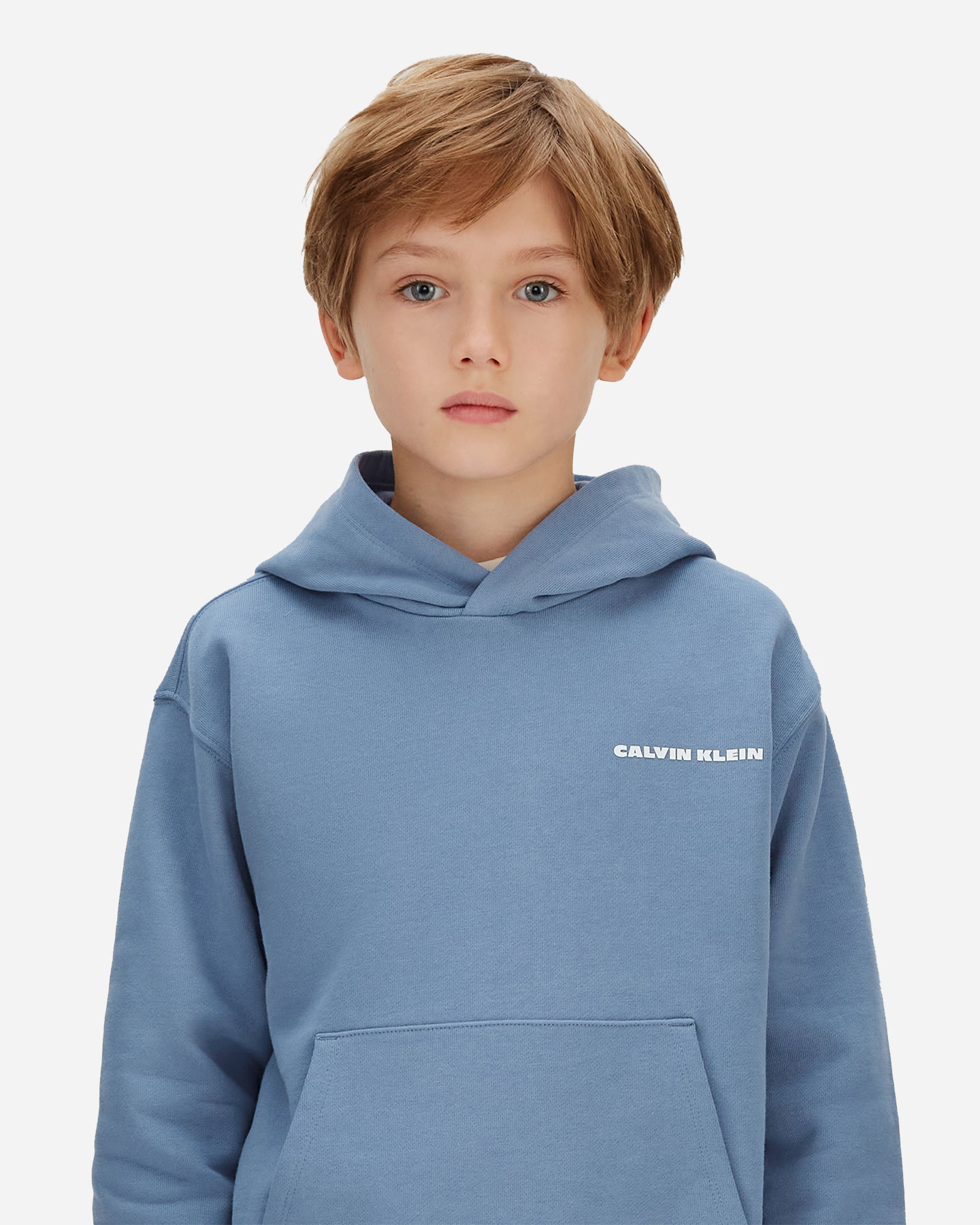 Felpa CALVIN KLEIN JEANS BASIC JR - Blu - 5 | Cisalfa Sport