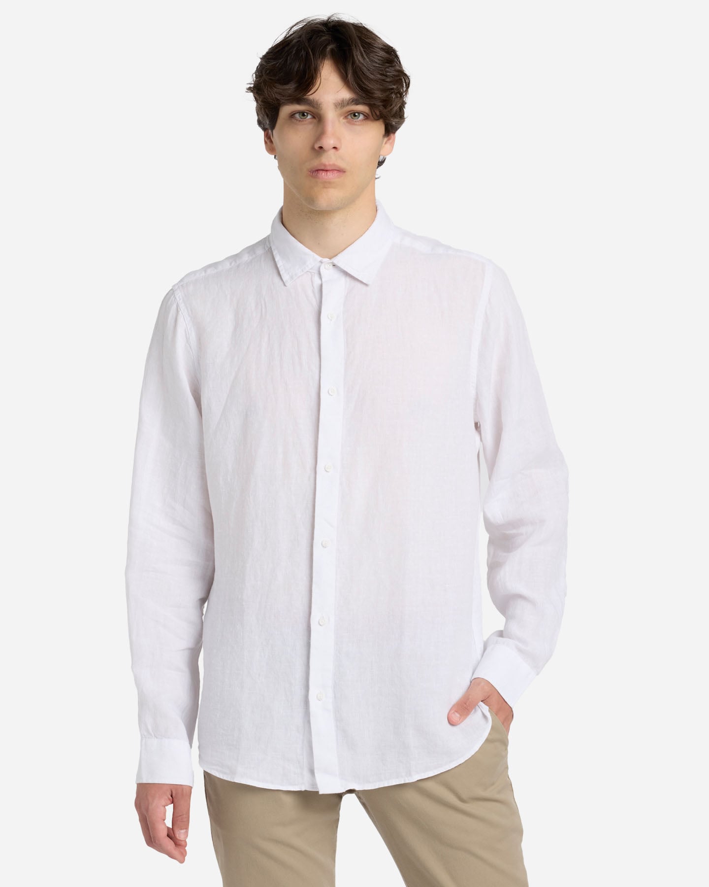 Camicia BEST COMPANY LINO M - Bianco - 1 | Cisalfa Sport