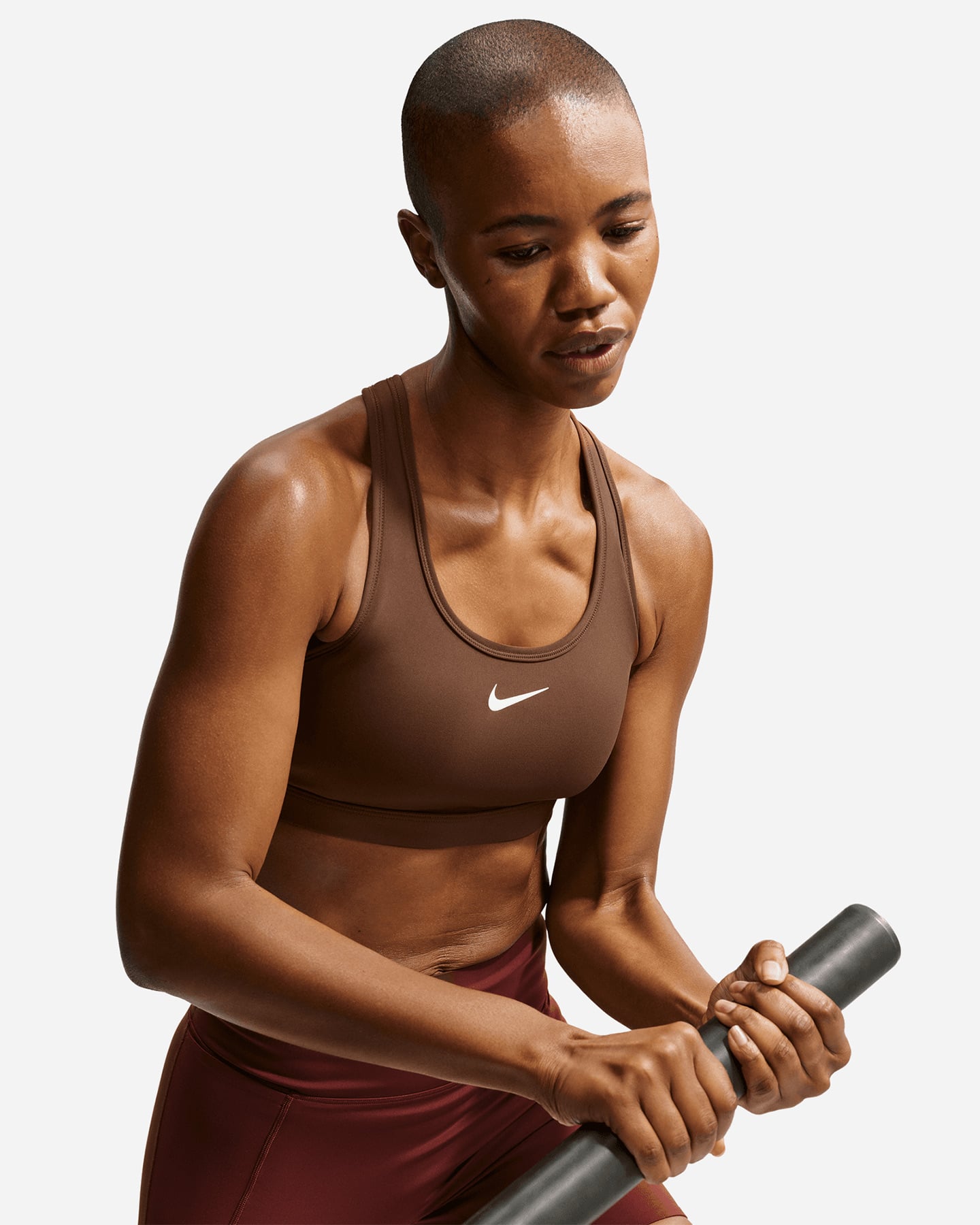 Bra training NIKE SWOOSH W - Marrone - 3 | Cisalfa Sport