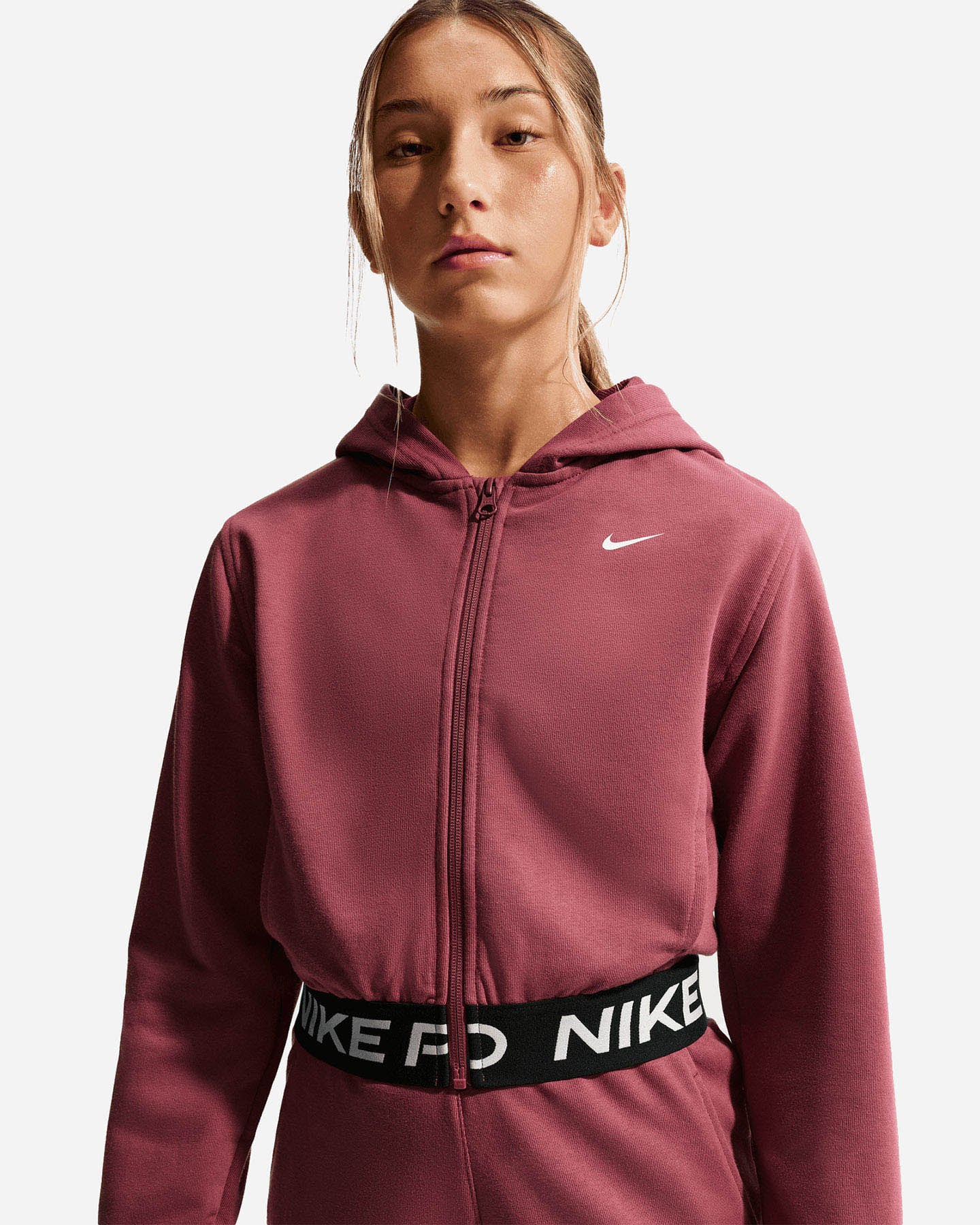Felpa NIKE TAPE PRO RISE JR - Rosa - 3 | Cisalfa Sport