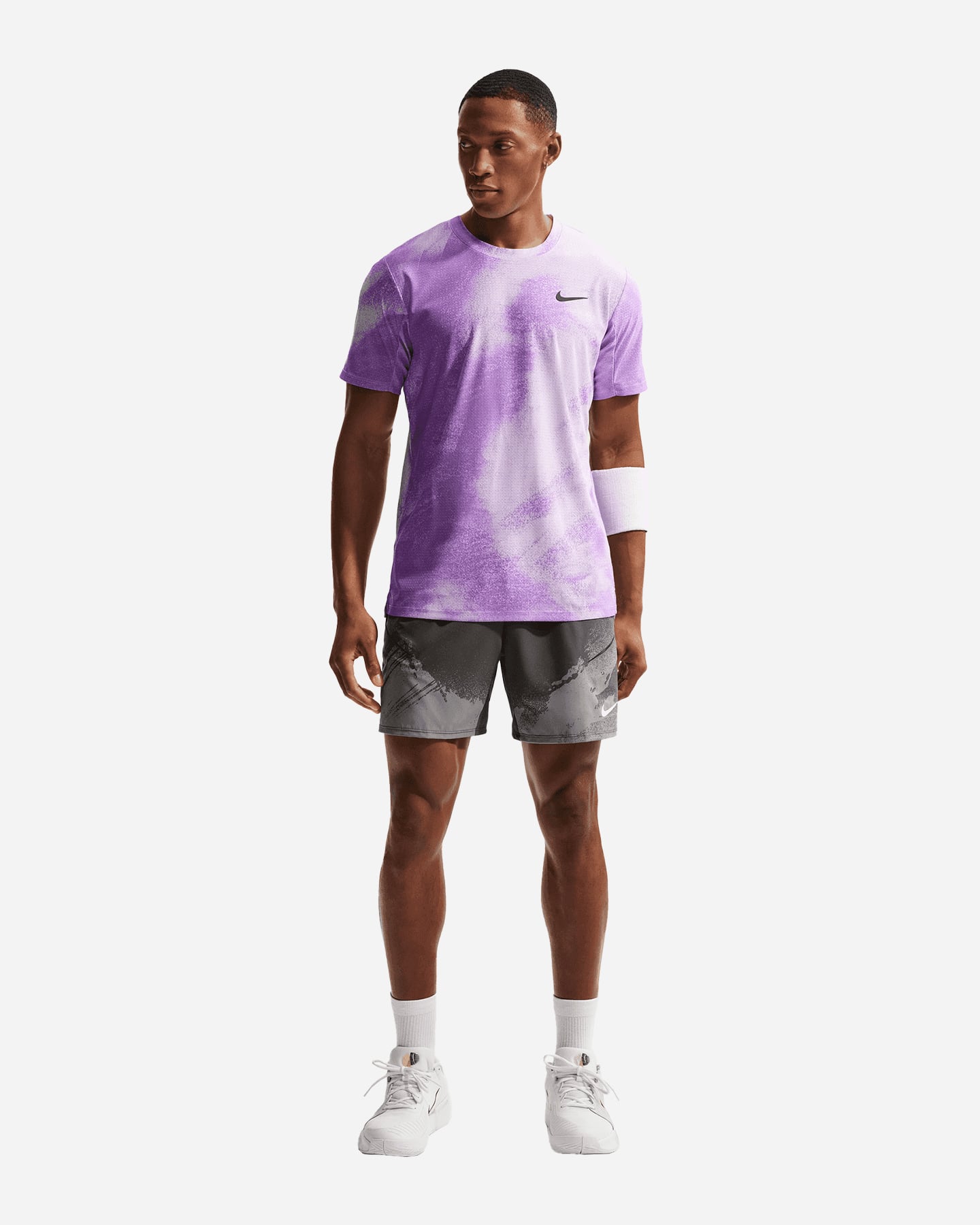 T-shirt tennis NIKE CARLOS RG M - Viola - 1 | Cisalfa Sport