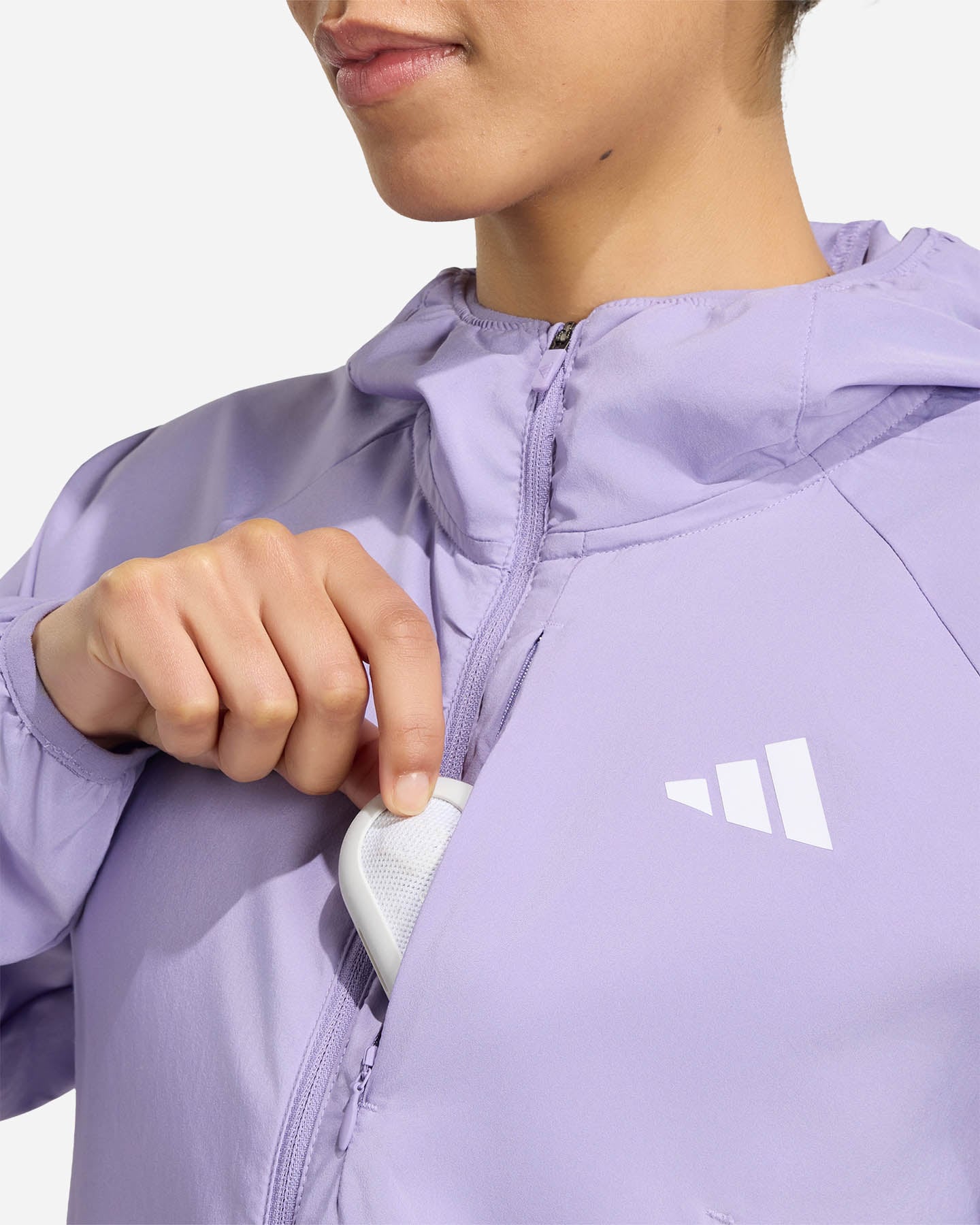 Giacca running ADIDAS ADI365 ICONIC W - Viola - 4 | Cisalfa Sport