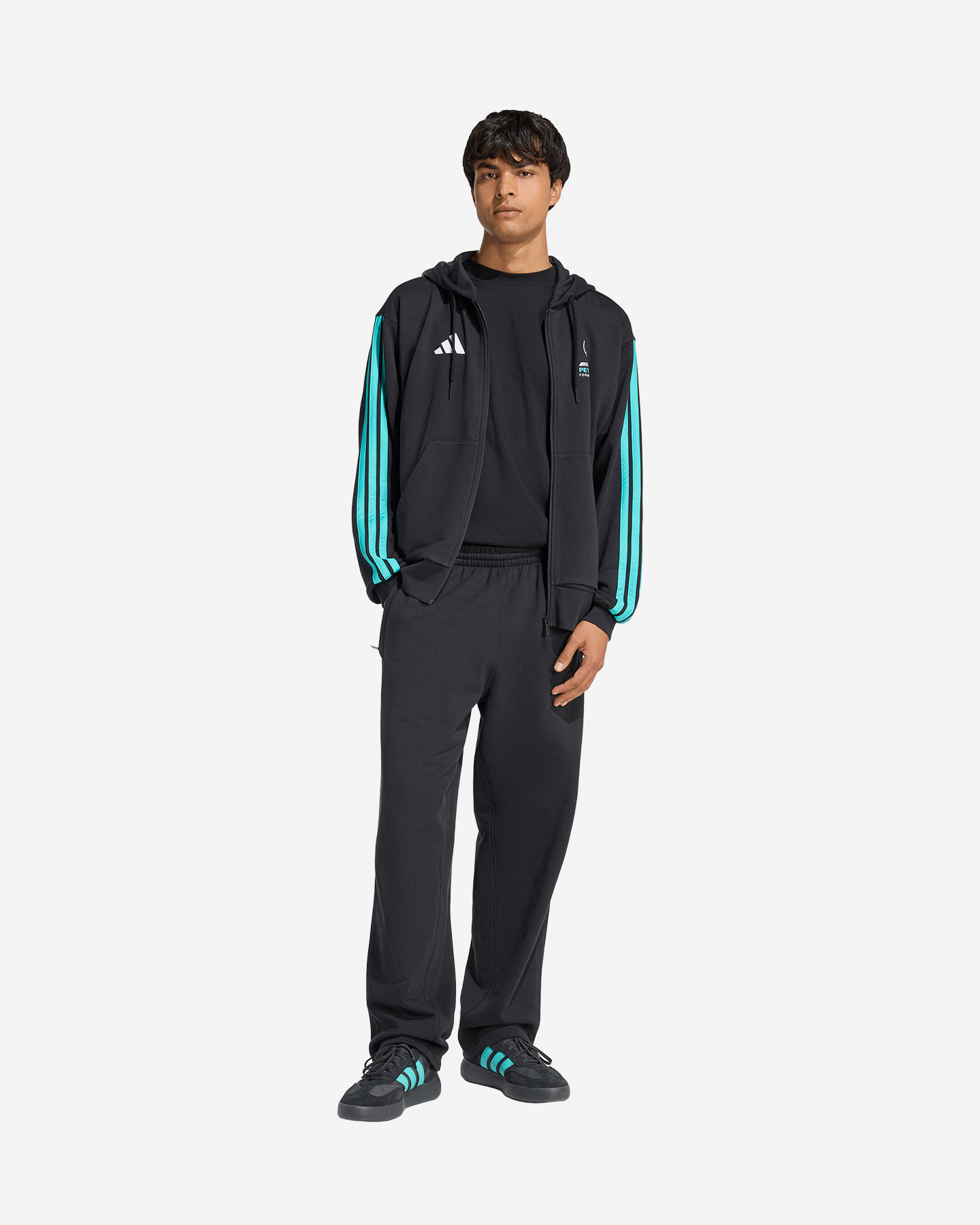 Felpa ADIDAS MERCEDES DNA M - Nero - 3 | Cisalfa Sport