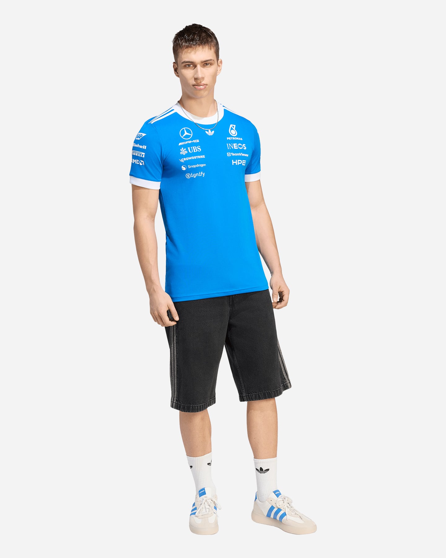 T-shirt ADIDAS ORIGINALS MERCEDES M - Blu - 2 | Cisalfa Sport