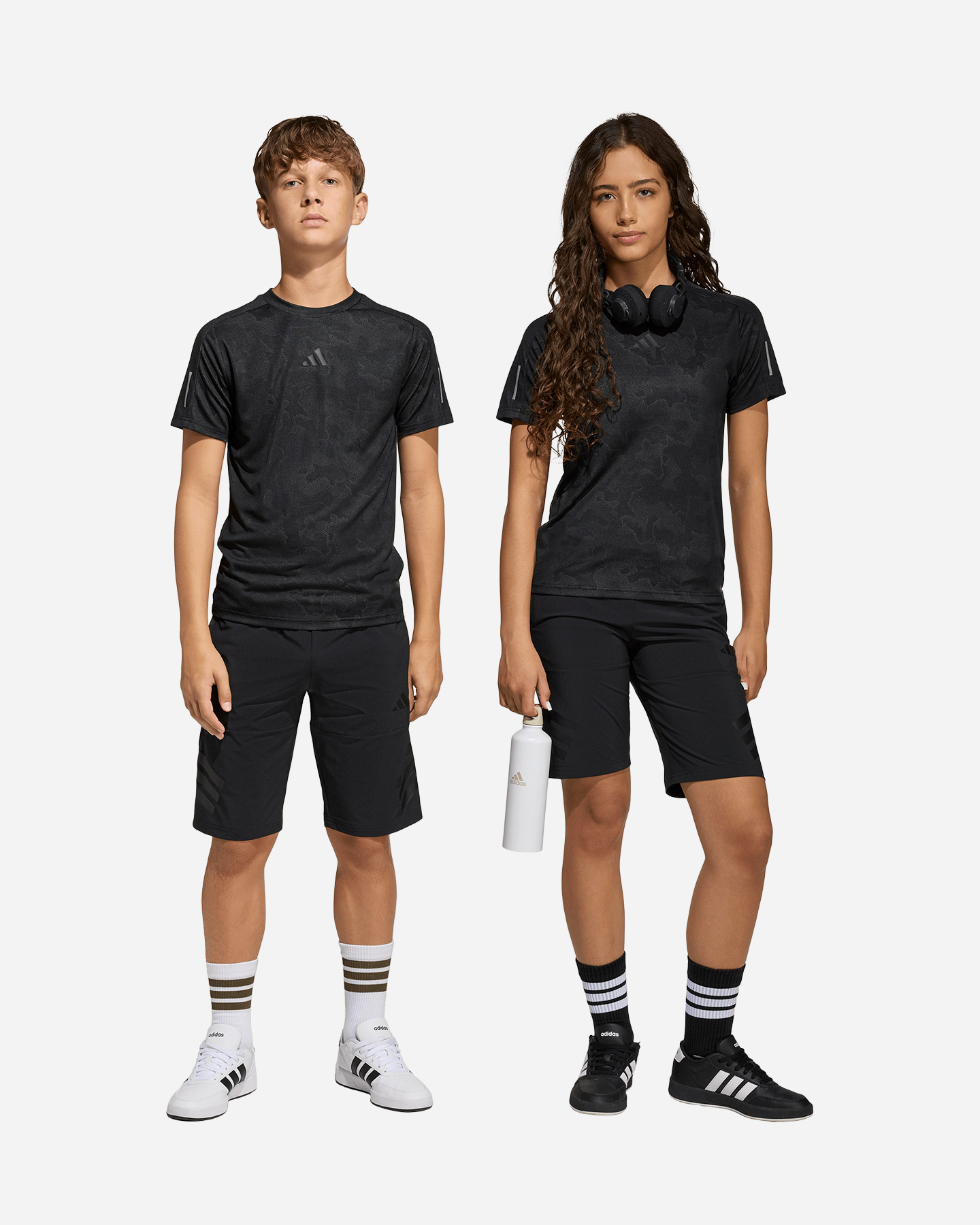 Pantaloncini ADIDAS ICONS 3STRIPES JR - Nero - 2 | Cisalfa Sport