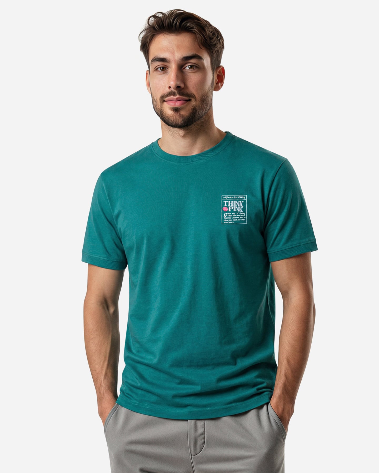 T-shirt THINK PINK GOPCORE M - Verde - 2 | Cisalfa Sport