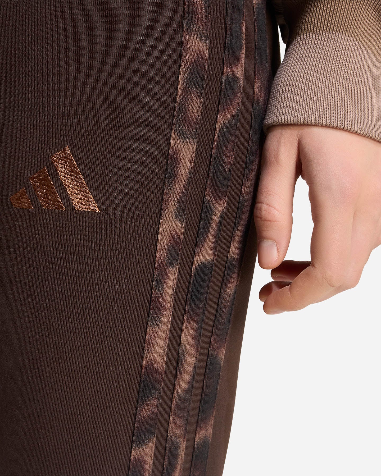 Leggings ADIDAS ESSENTIAL PRINTED 3STRIPES W - Marrone - 4 | Cisalfa Sport