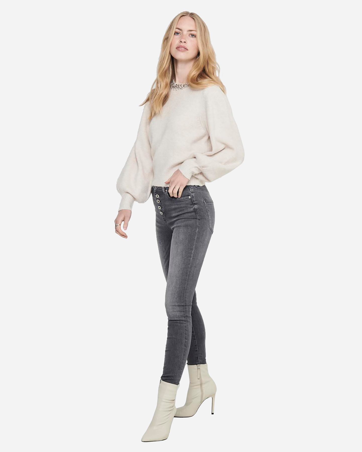 Maglione ONLY ELSA W - Bianco - 3 | Cisalfa Sport