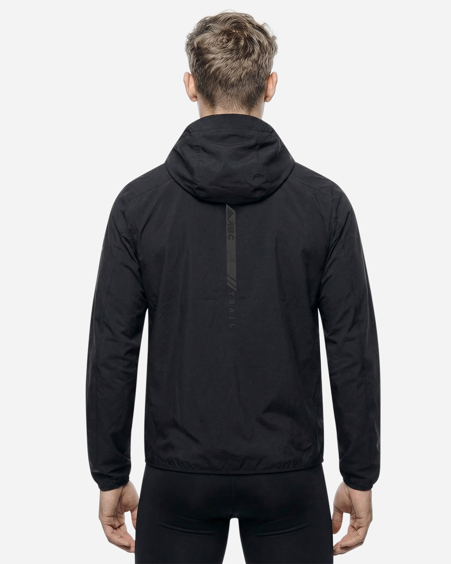Giacca running ABC TRAIL M - Nero - 3 | Cisalfa Sport