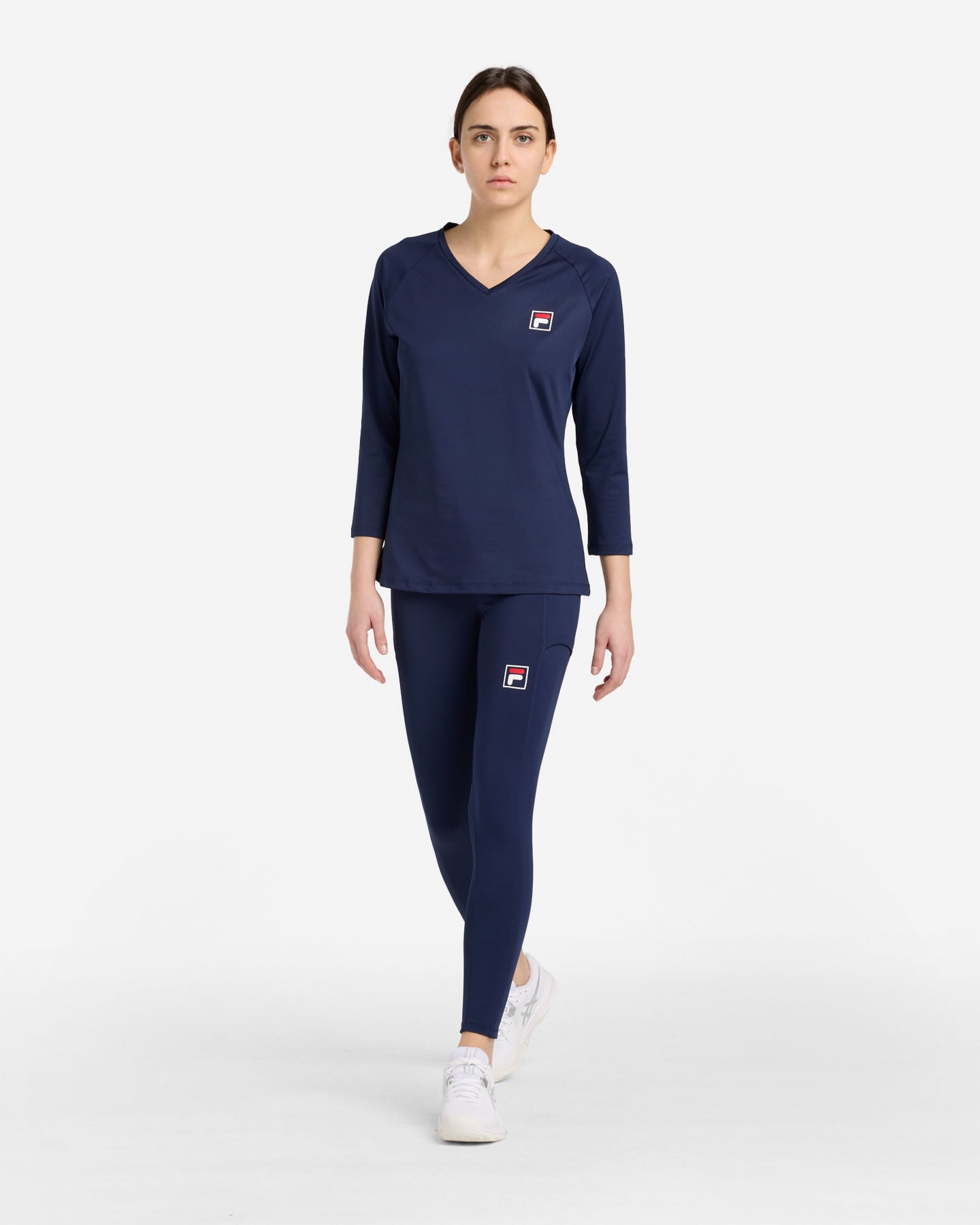 T-shirt tennis FILA COURT LINE W - Blu - 2 | Cisalfa Sport