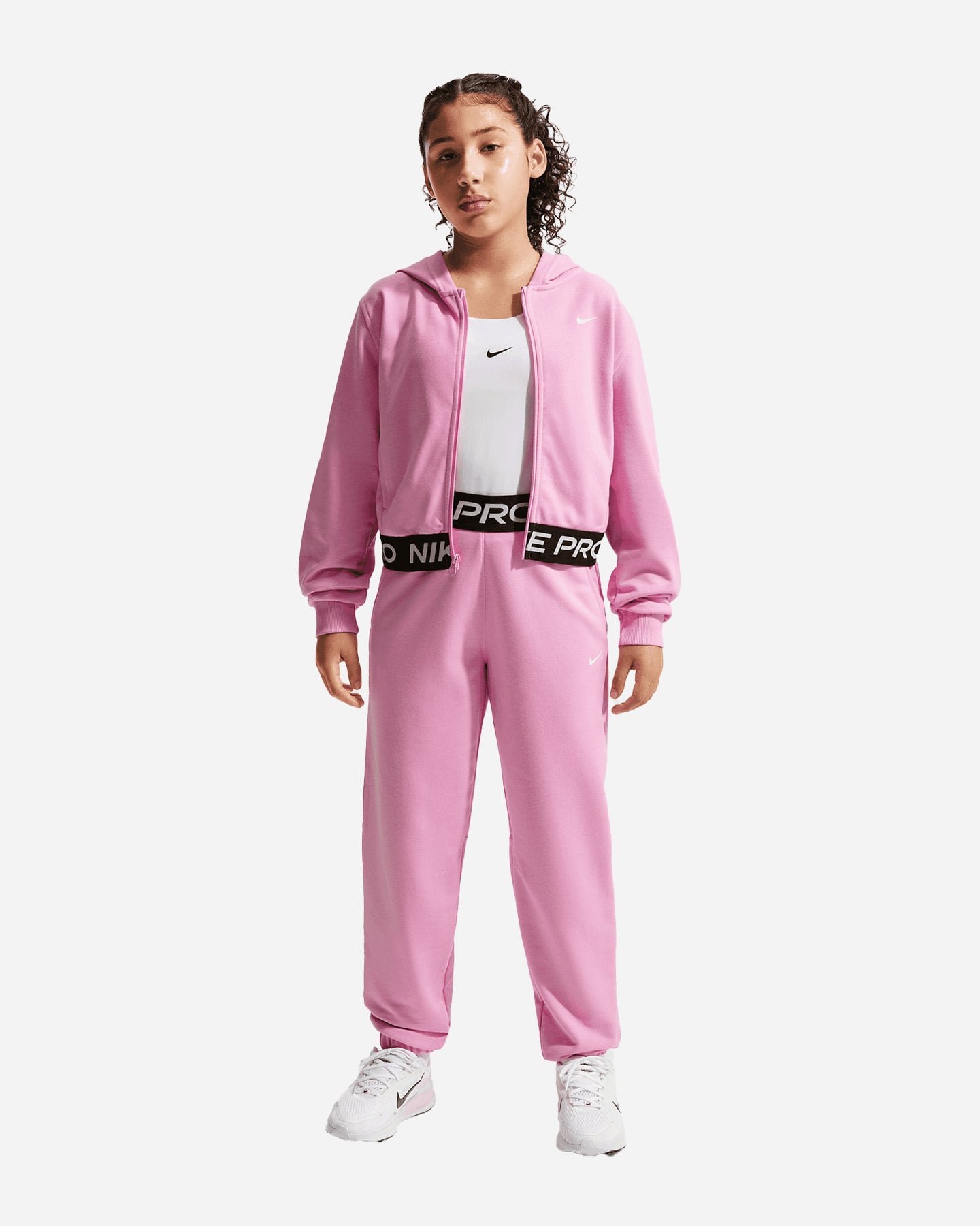 Felpa NIKE TAPE PRO RISE JR - Rosa - 1 | Cisalfa Sport