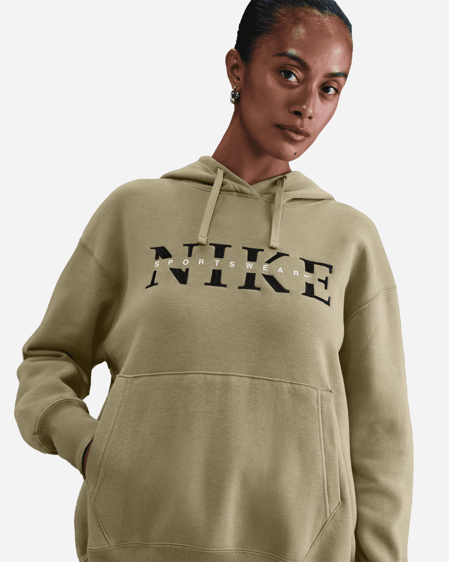Felpa NIKE BIG LOGO PHOENIX W - Beige - 3 | Cisalfa Sport