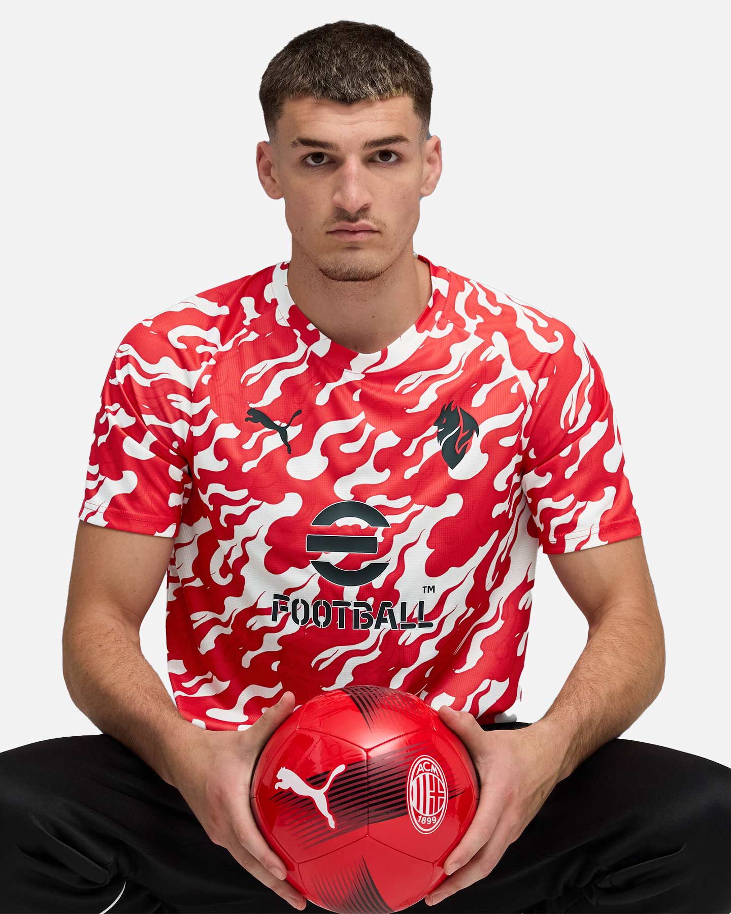 Abbigliamento calcio ufficiale PUMA MILAN PREMATCH 25-26 M - Color mix - 2 | Cisalfa Sport