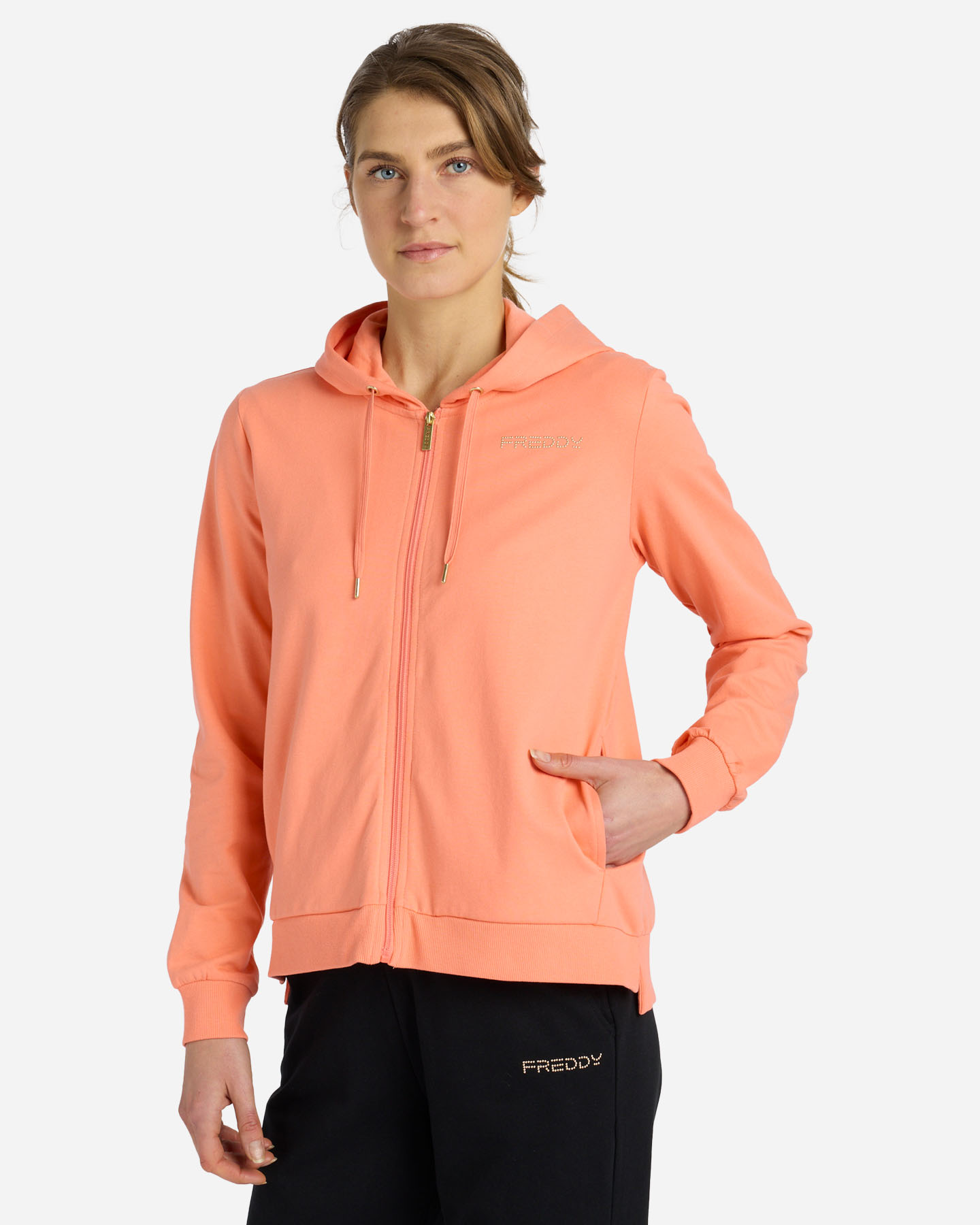 Felpa FREDDY SMALL LOGO W - Arancione - 1 | Cisalfa Sport