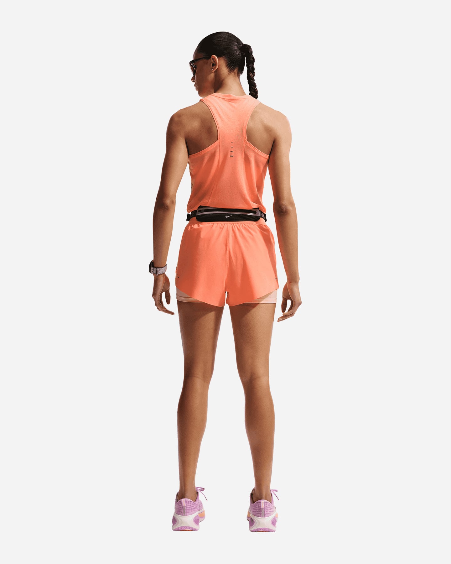 Short running NIKE SWIFT 2IN1 W - Arancione - 2 | Cisalfa Sport