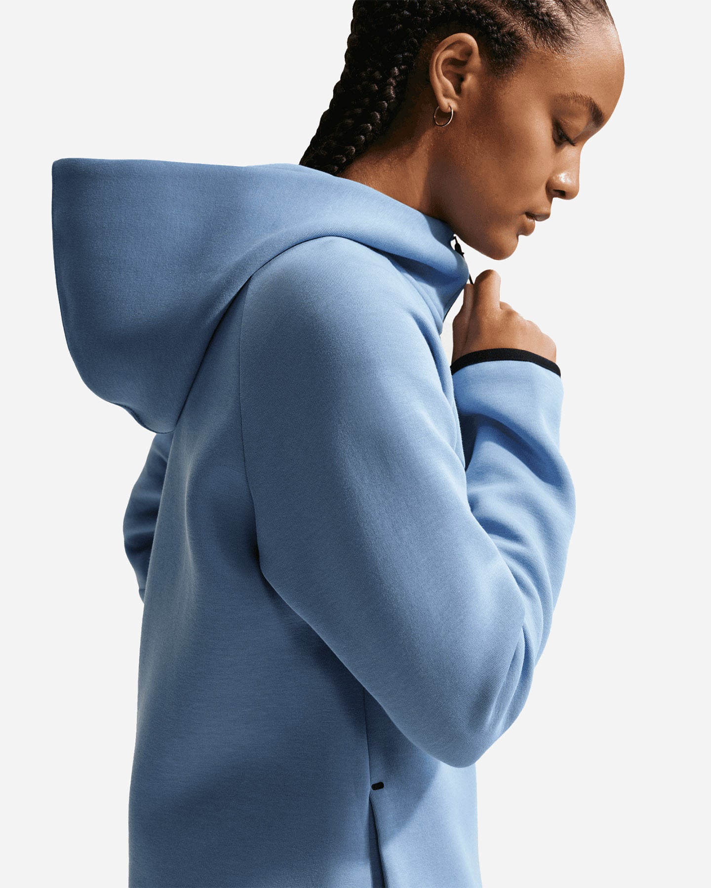 Felpa NIKE TECH FLEECE W - Azzurro - 4 | Cisalfa Sport