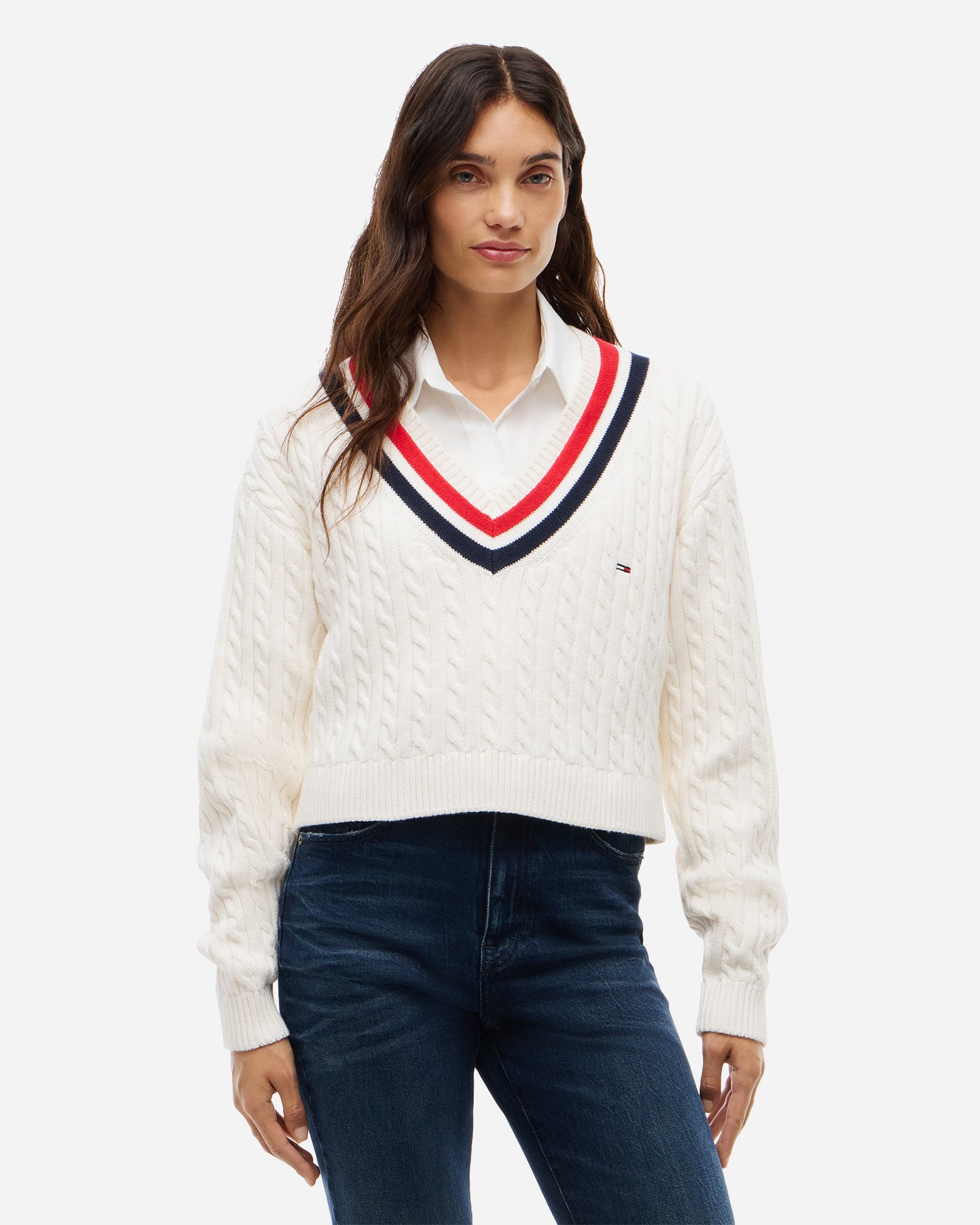 Maglione TOMMY HILFIGER CABLE W - Bianco - 1 | Cisalfa Sport
