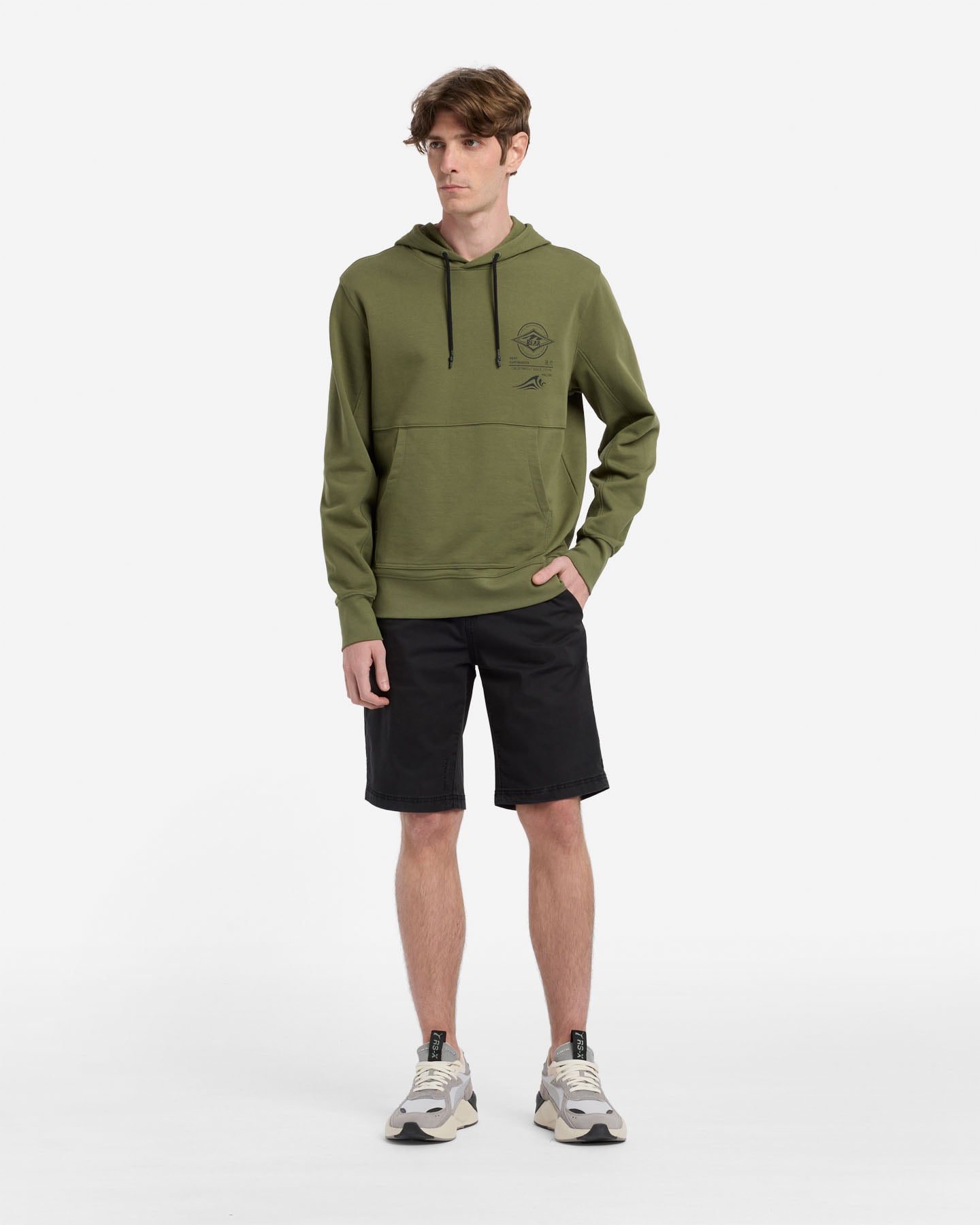 Felpa BEAR BEACH BREAK M - Verde - 2 | Cisalfa Sport