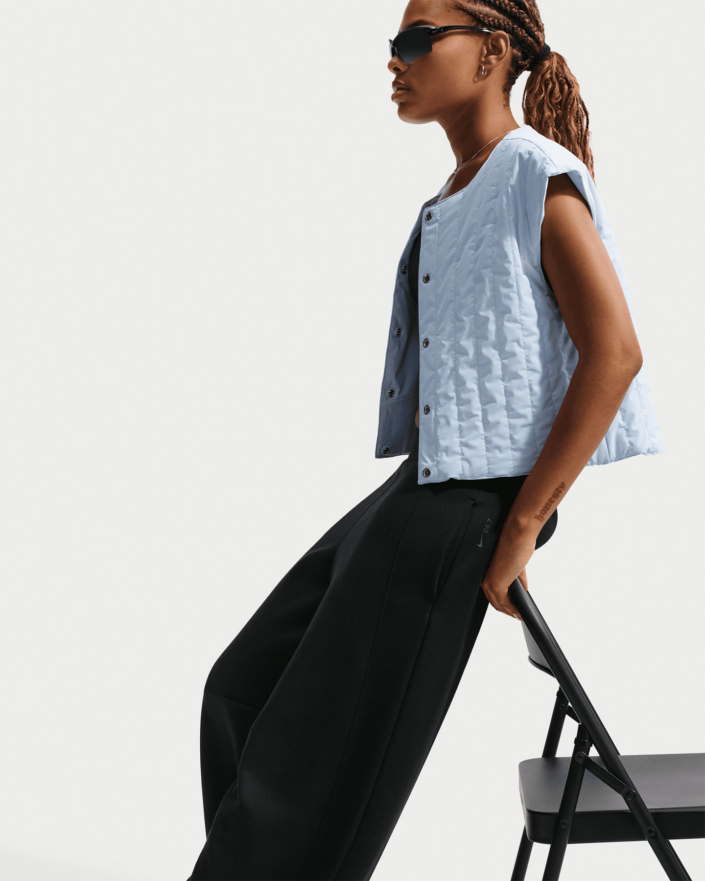 Pantalone NIKE WIDE LEG SOFT 24/7 W - Nero - 5 | Cisalfa Sport