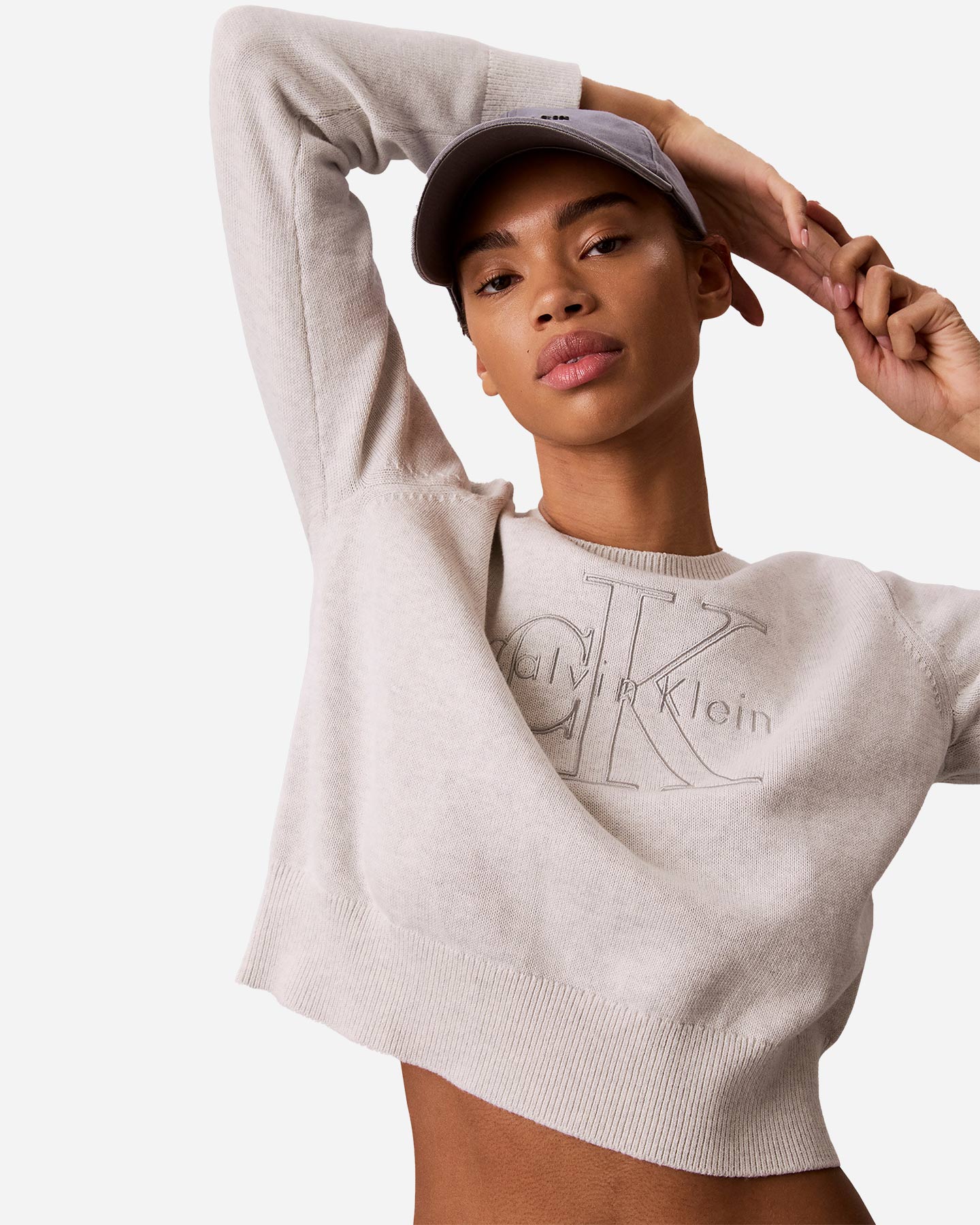 Maglione CALVIN KLEIN JEANS LOGO W - Bianco - 5 | Cisalfa Sport